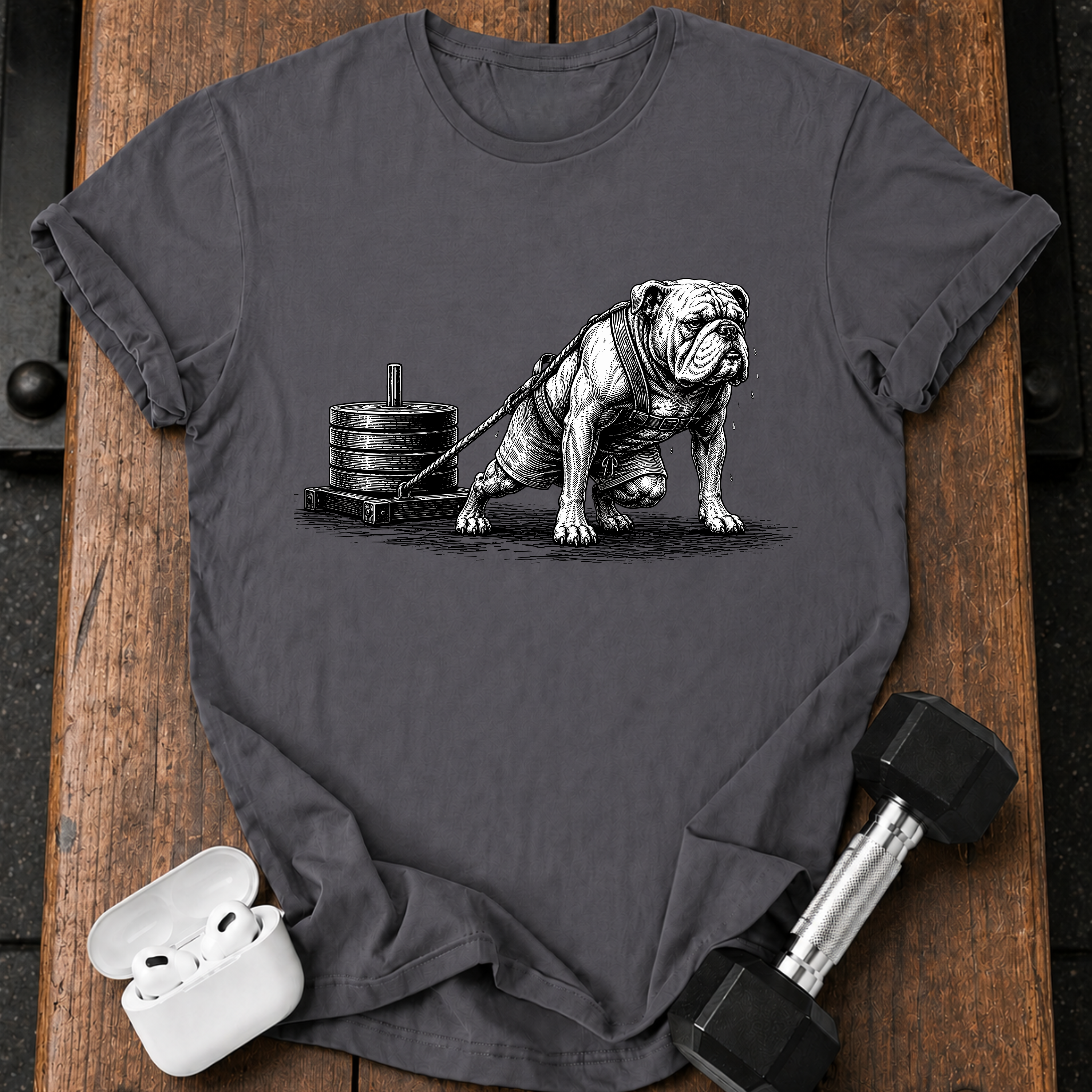 Bulldog Sled Pull T-Shirt