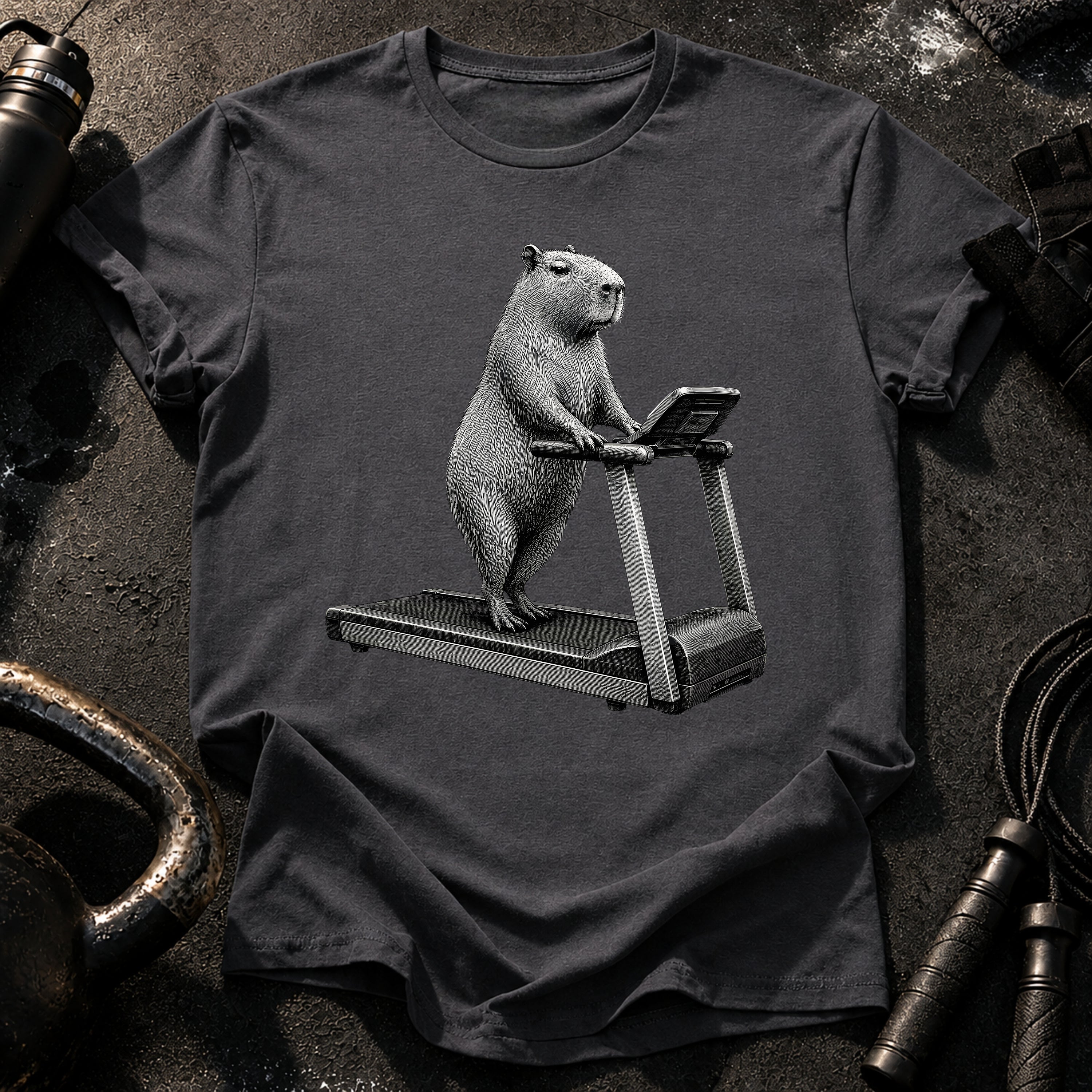 Capybara Treadmill T-Shirt