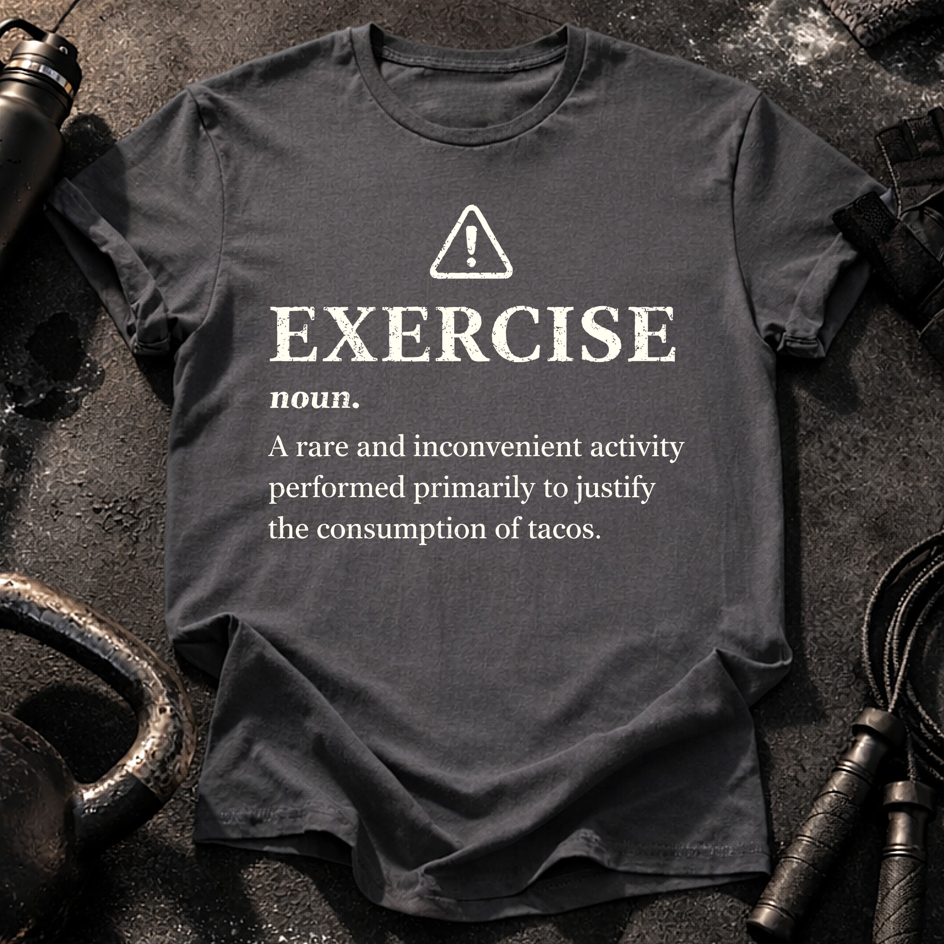 Exercise Justifies Tacos T-Shirt