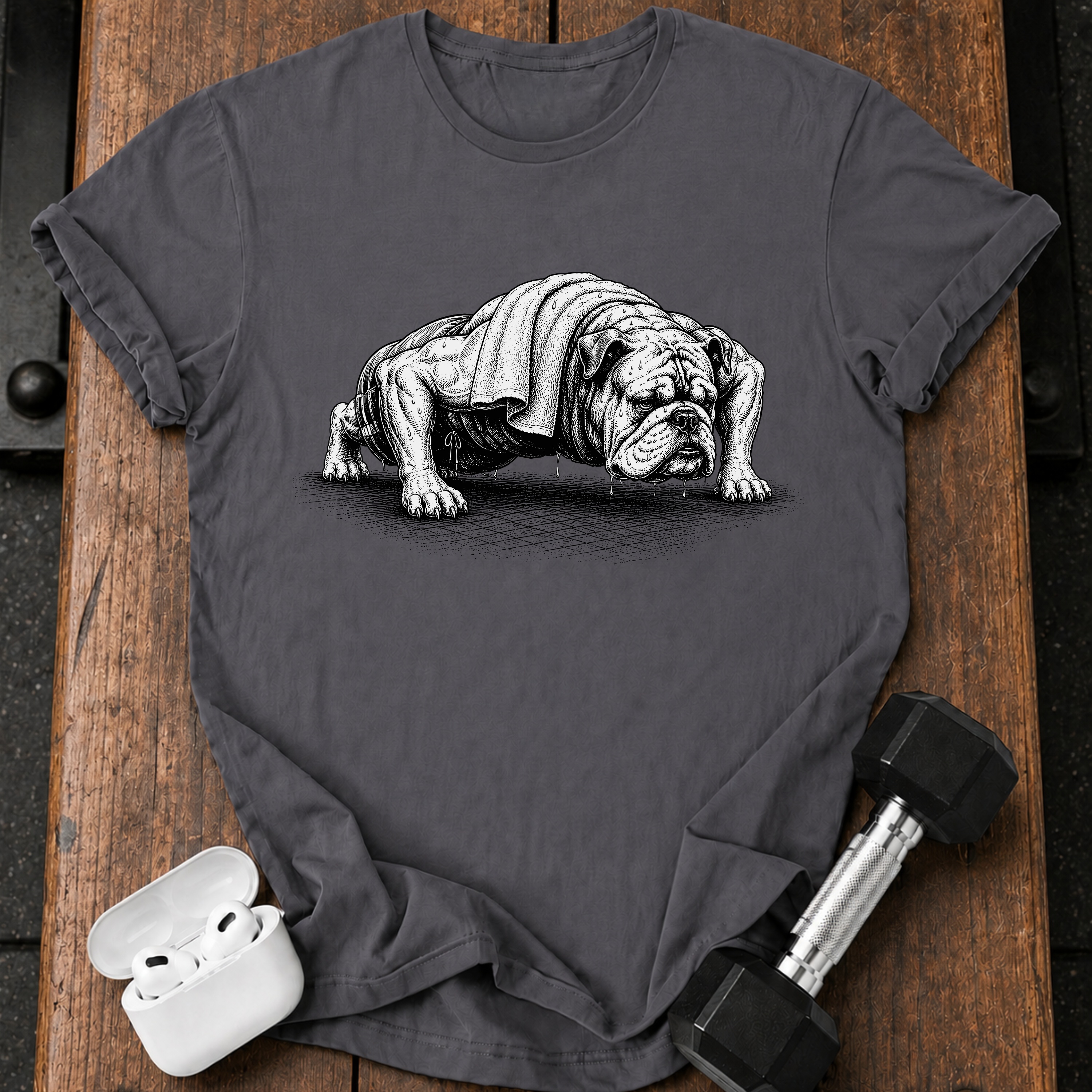 Bulldog Push Up T-Shirt