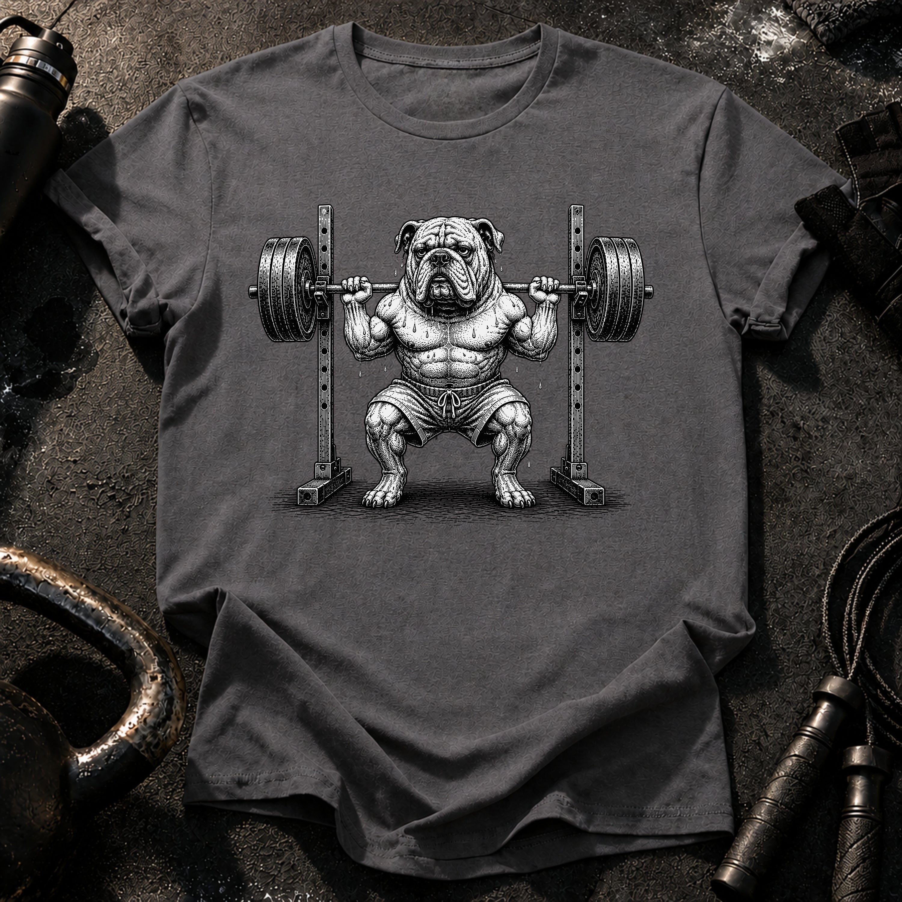 Bulldog Squat Rack T-Shirt