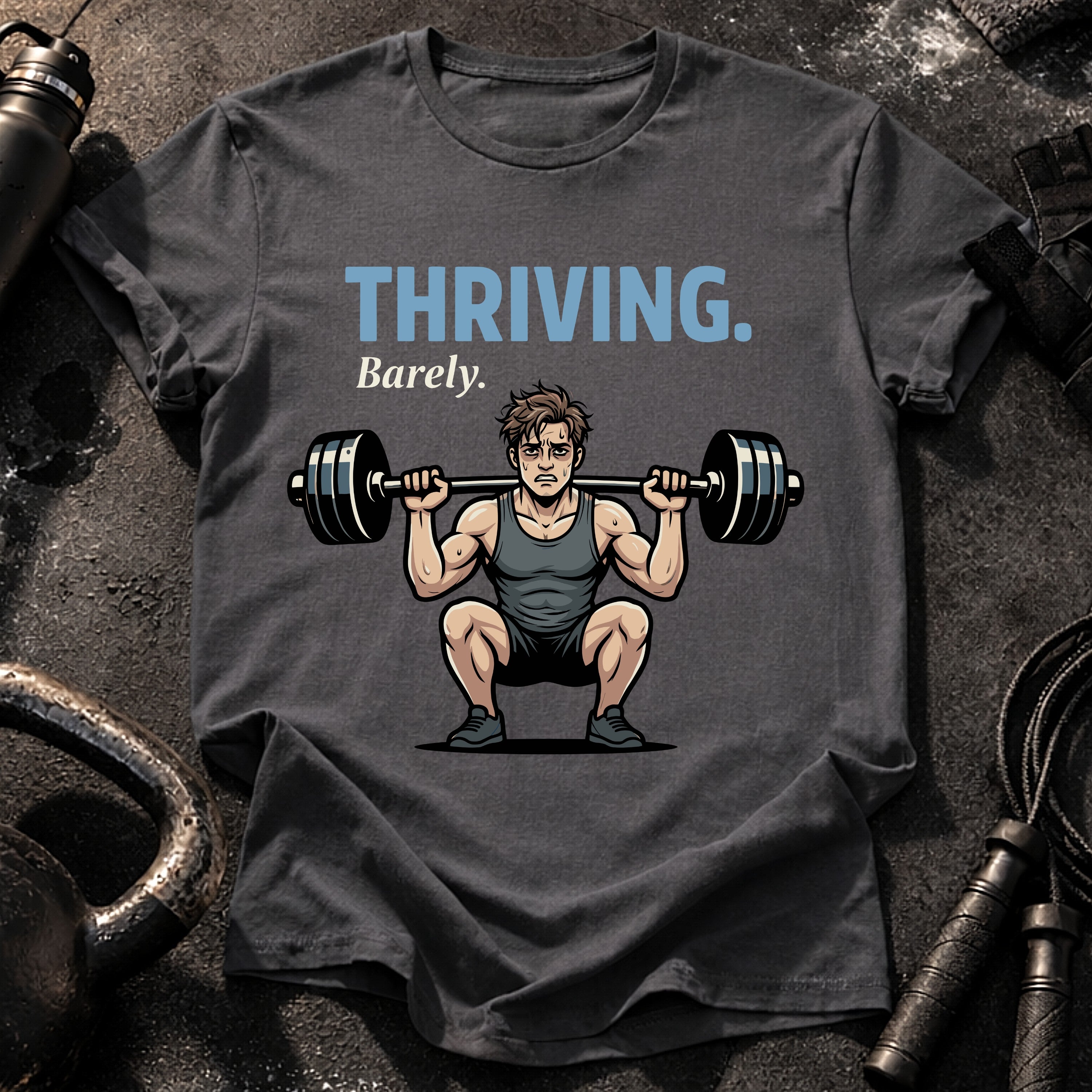 Thriving Barely Funny T-Shirt