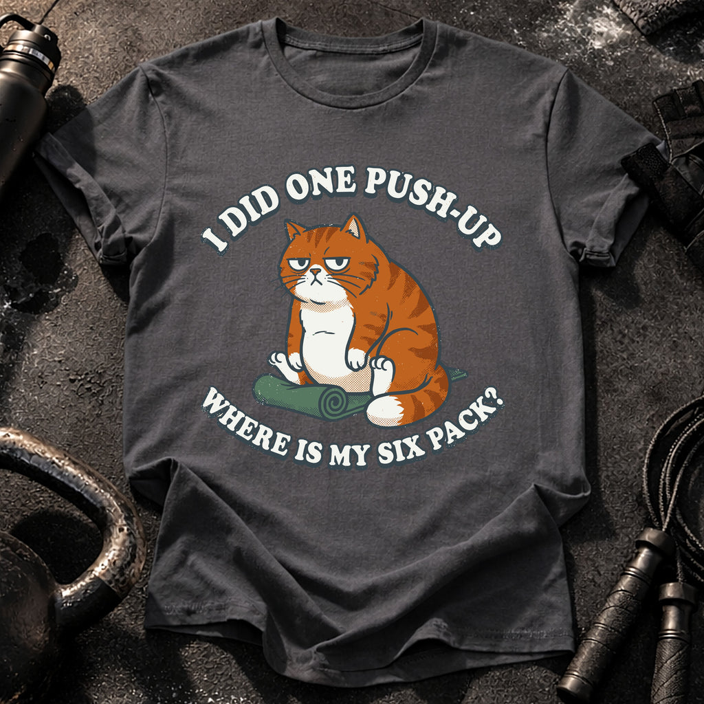 One Push Up Cat T-Shirt