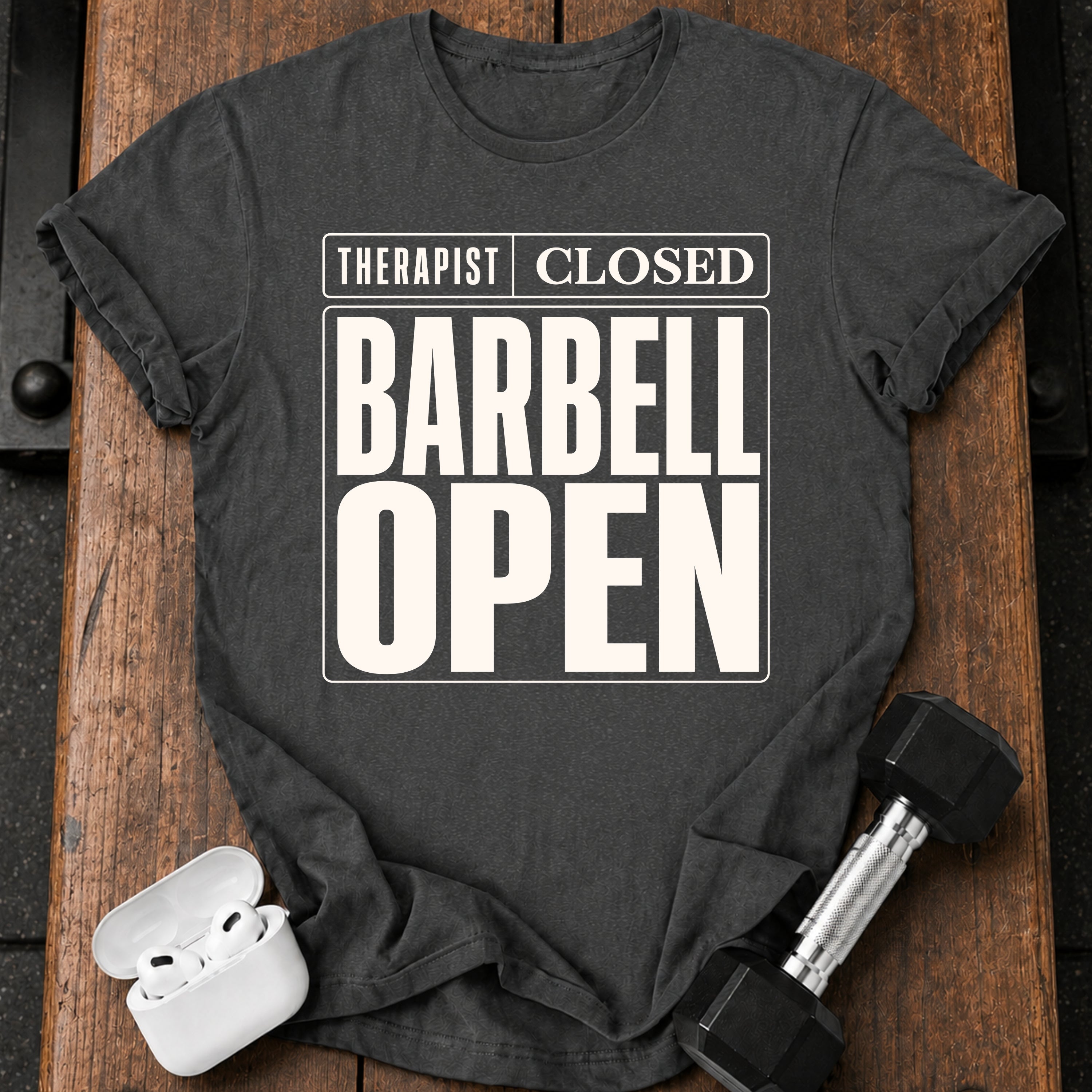 Barbell Open T-Shirt