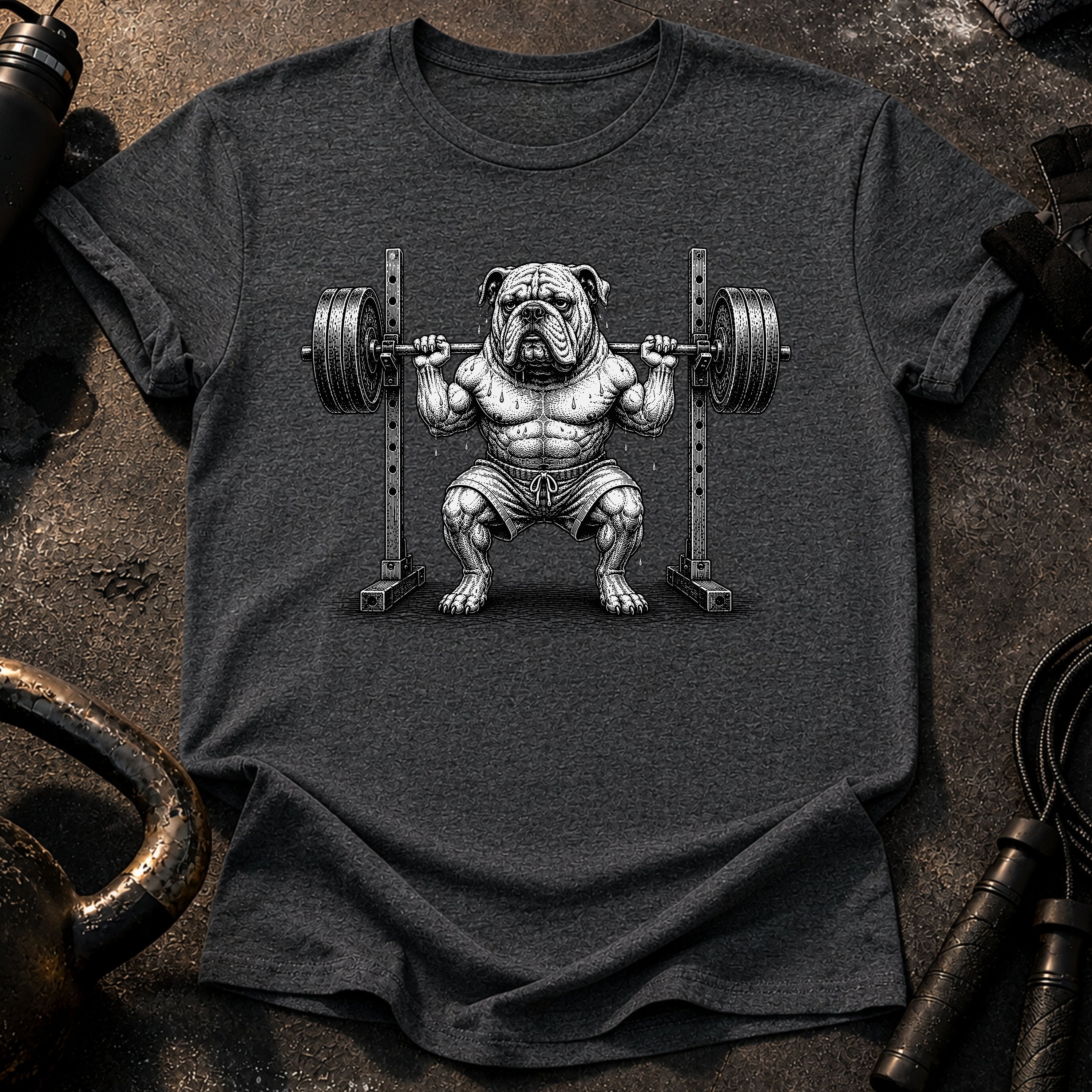 Bulldog Squat Rack T-Shirt