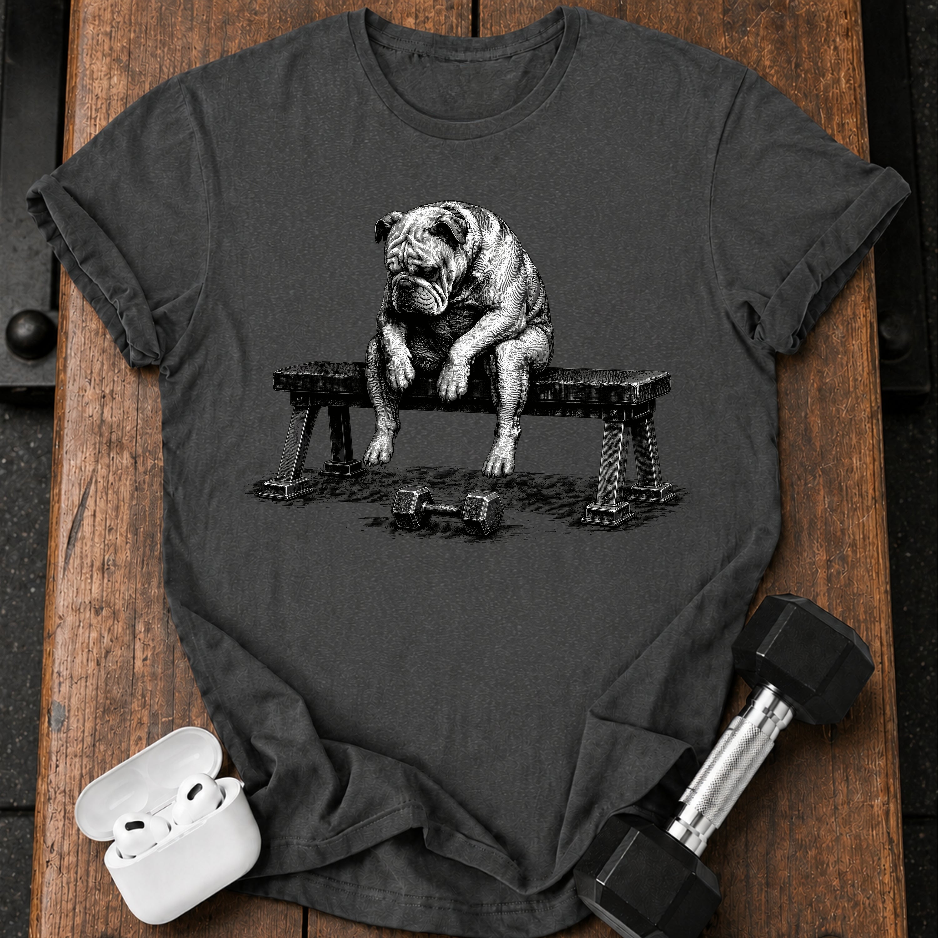 Bulldog Pre-Set Bench Sit T-Shirt