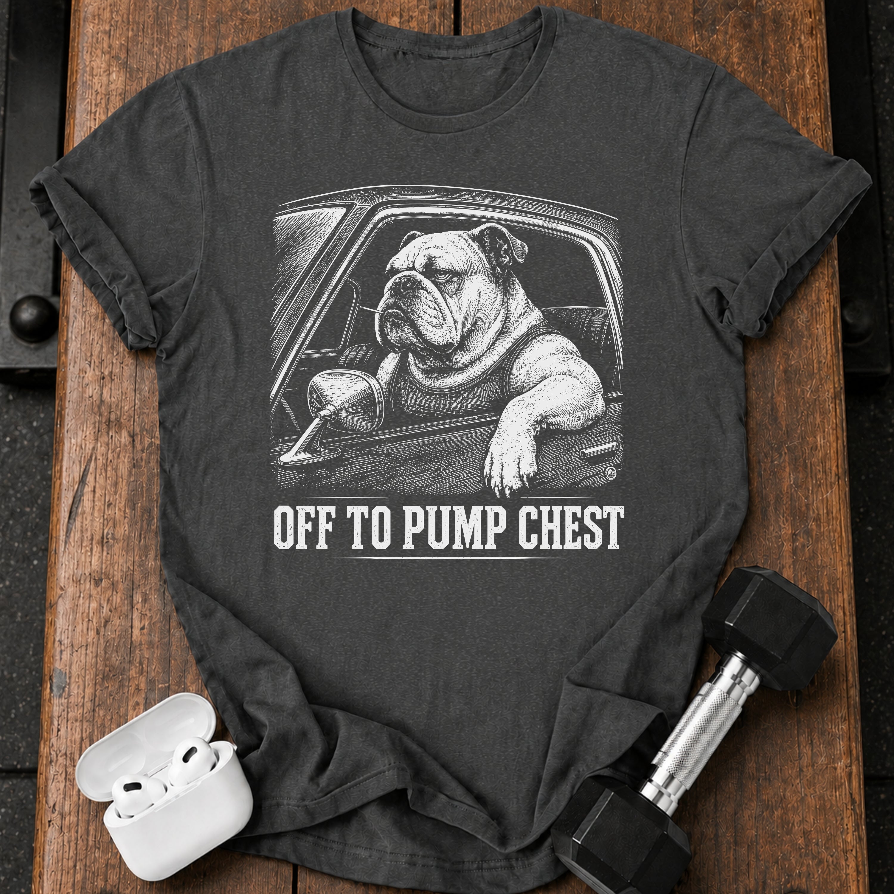 Off To Pump Chest T-Shirt