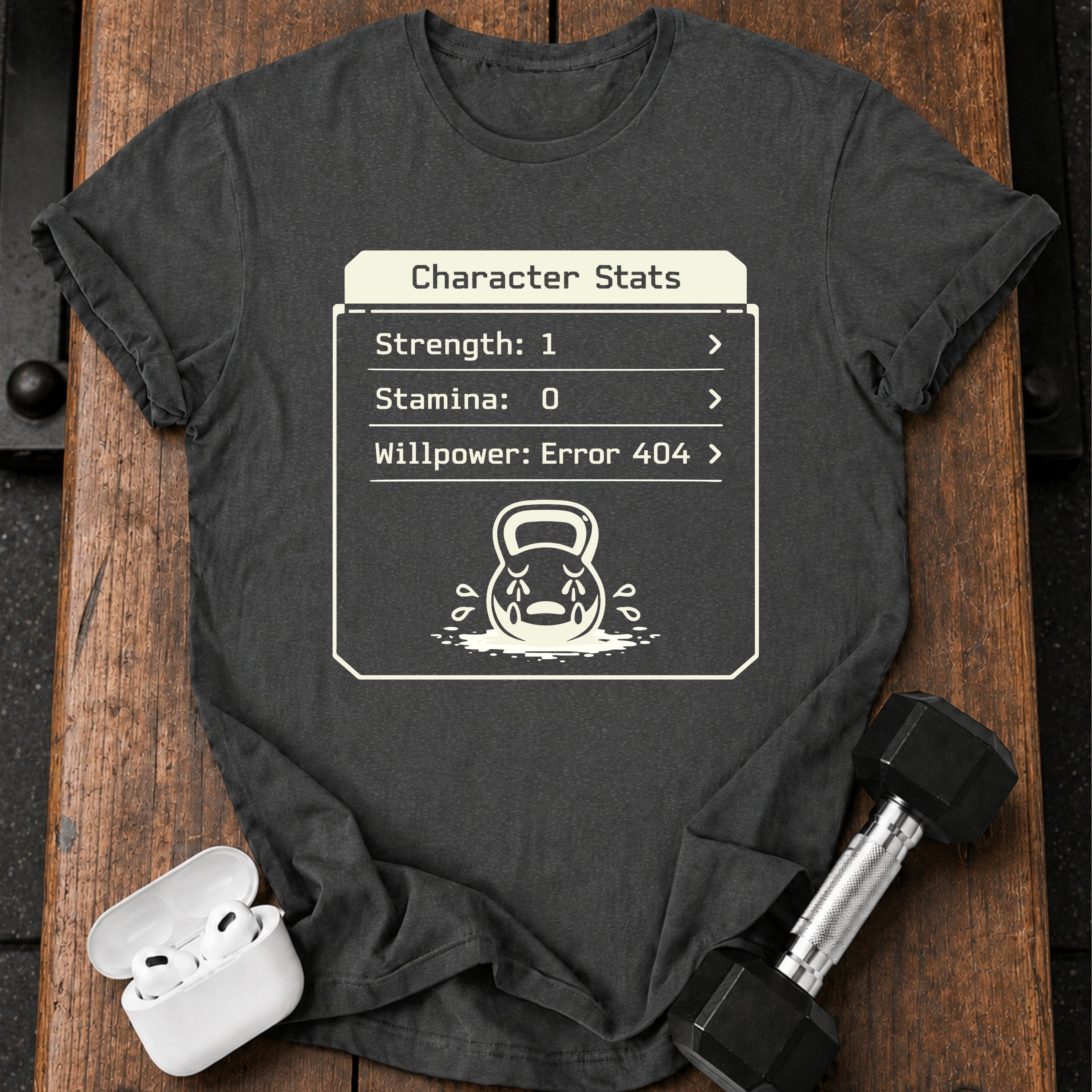 Character Stats Gym T-Shirt