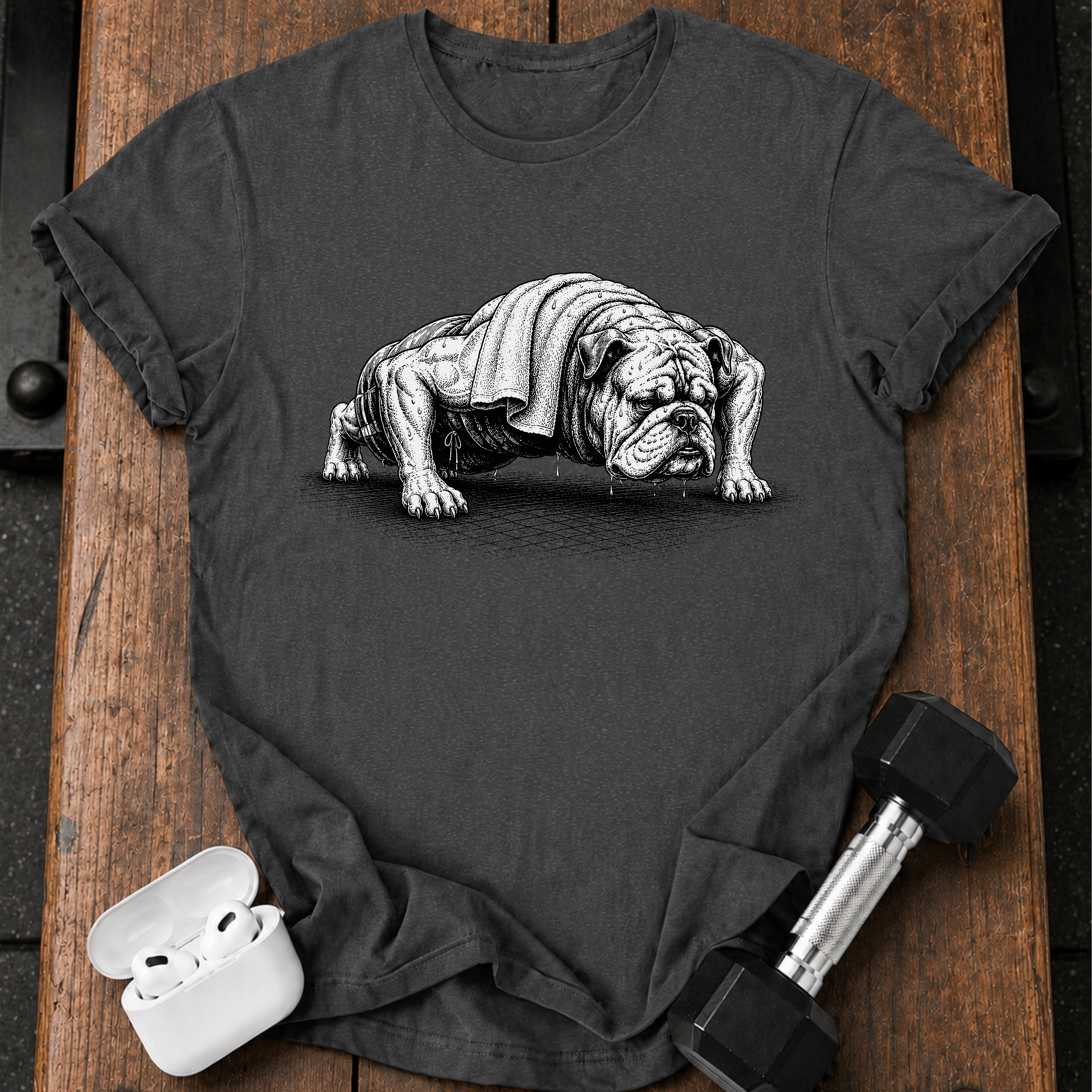 Bulldog Push Up T-Shirt