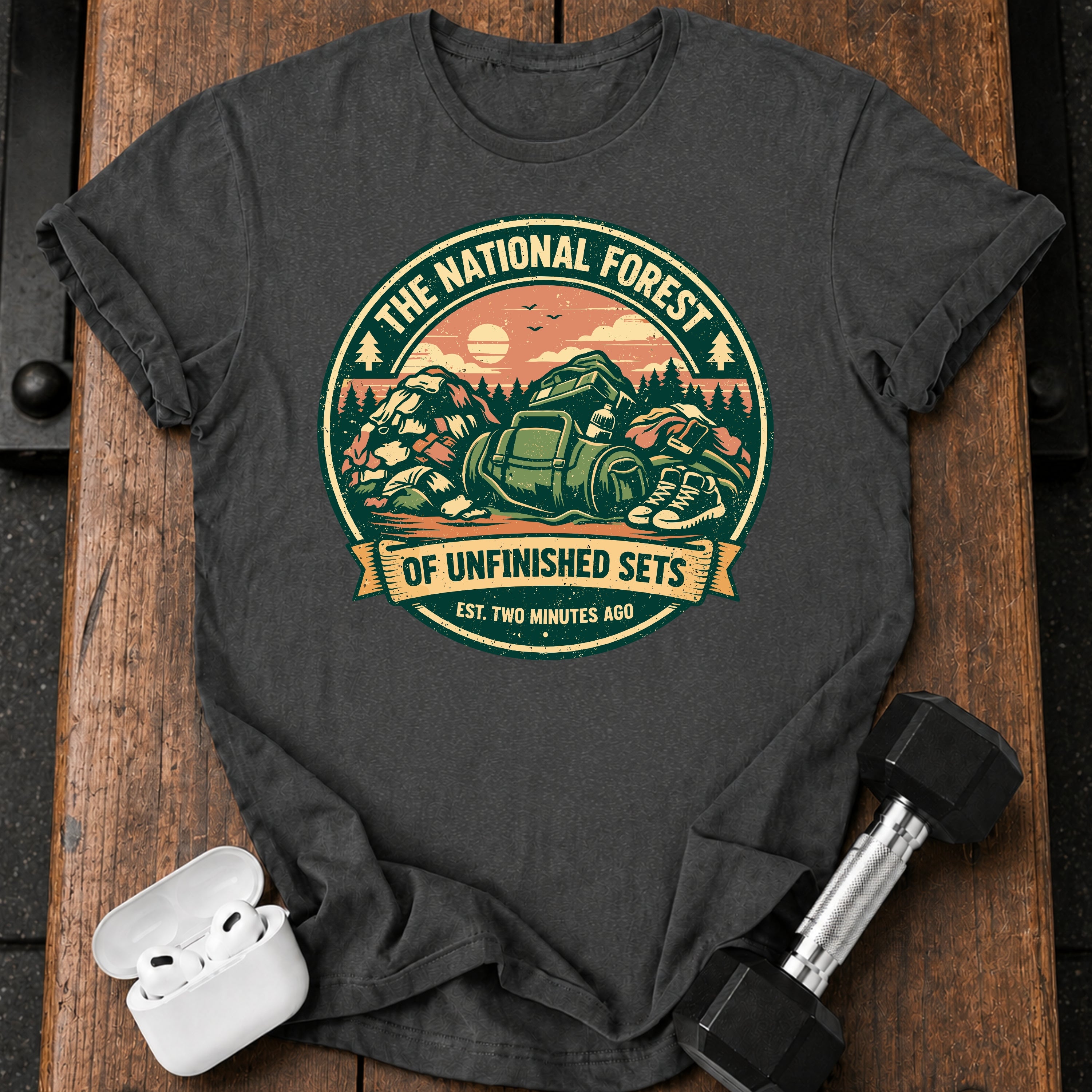 Unfinished Sets Gym T-Shirt