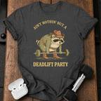 Deadlift Party Raccoon T-Shirt