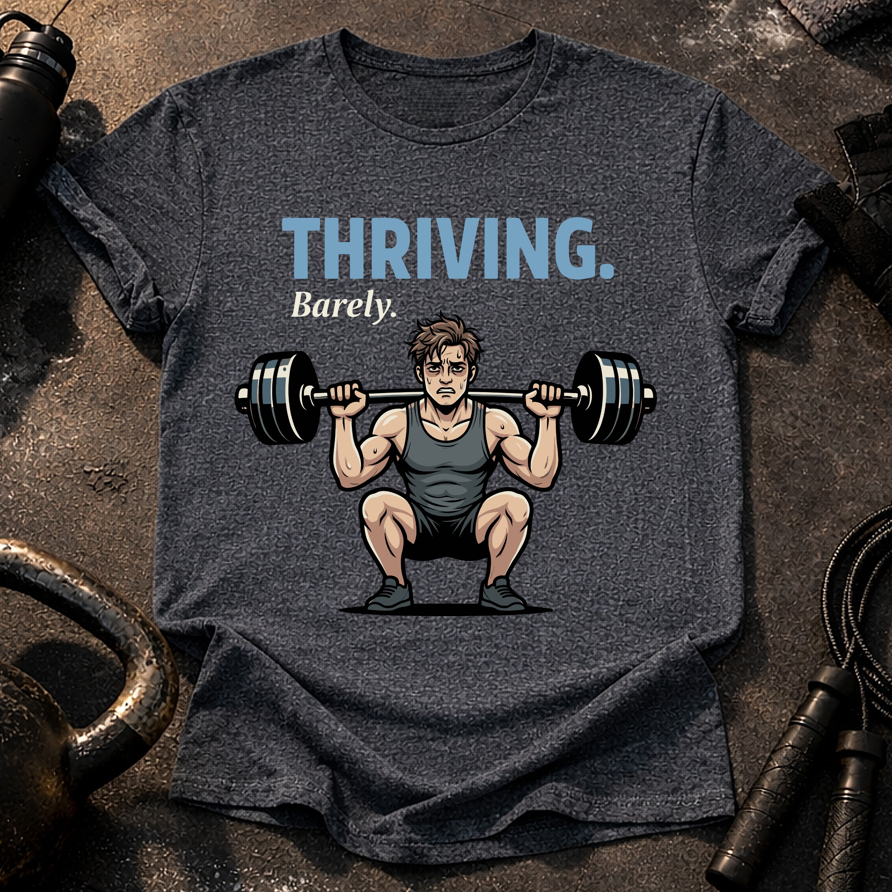 Thriving Barely Funny T-Shirt