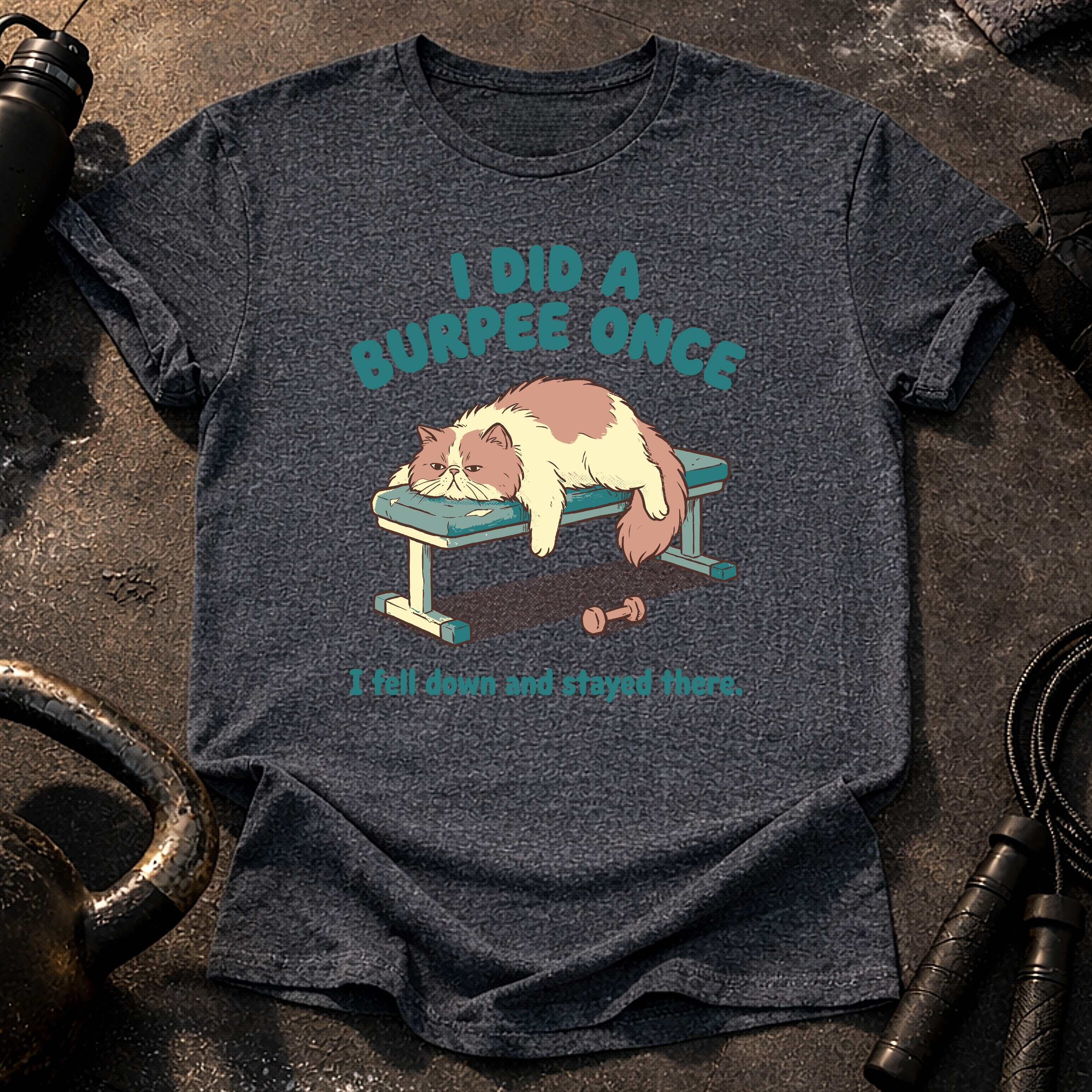 Lazy Burpee Cat T-Shirt