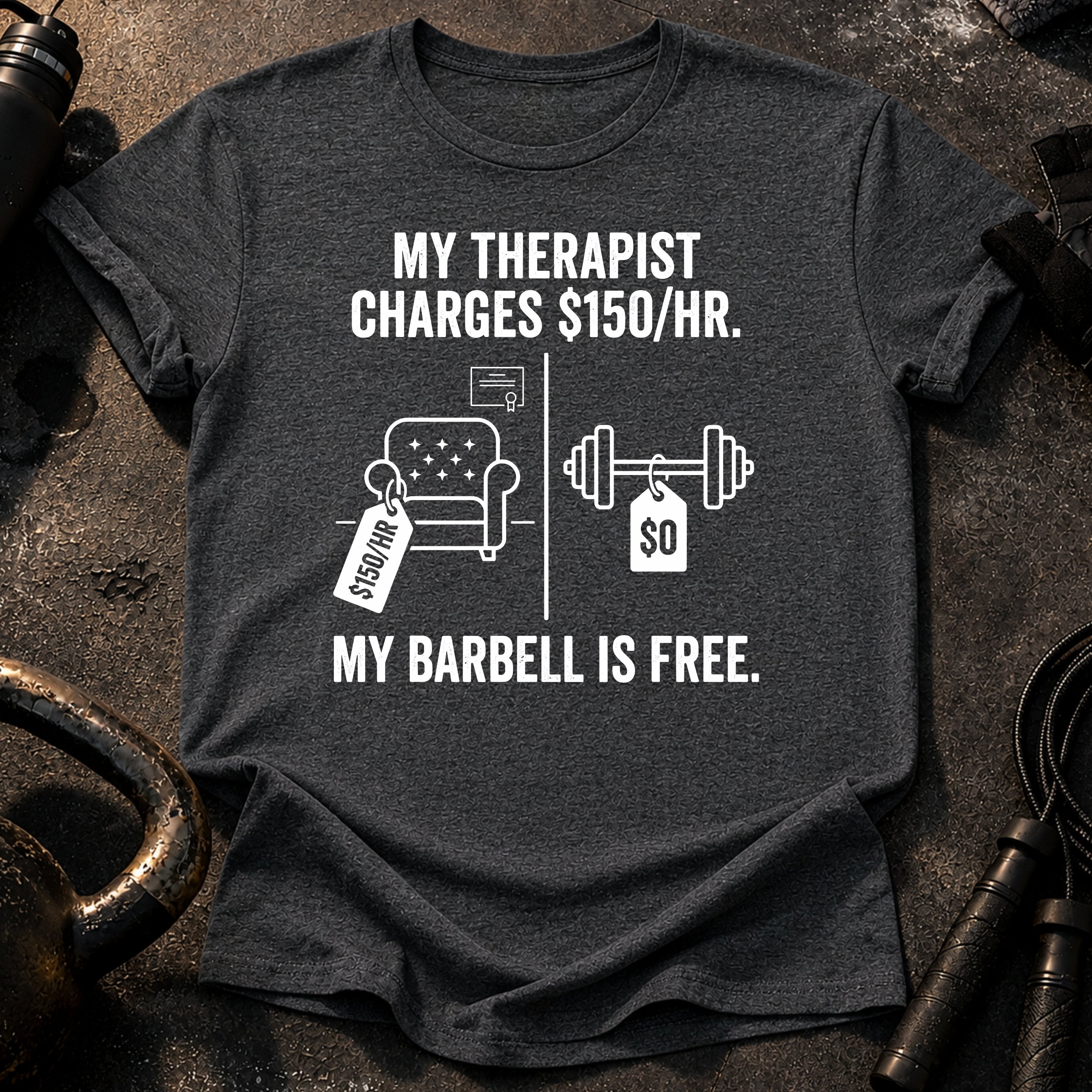 Therapist Vs Barbell T-Shirt