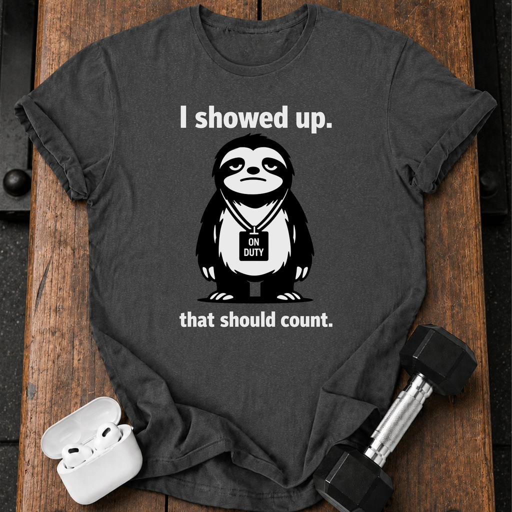 I Showed Up Sloth T-Shirt