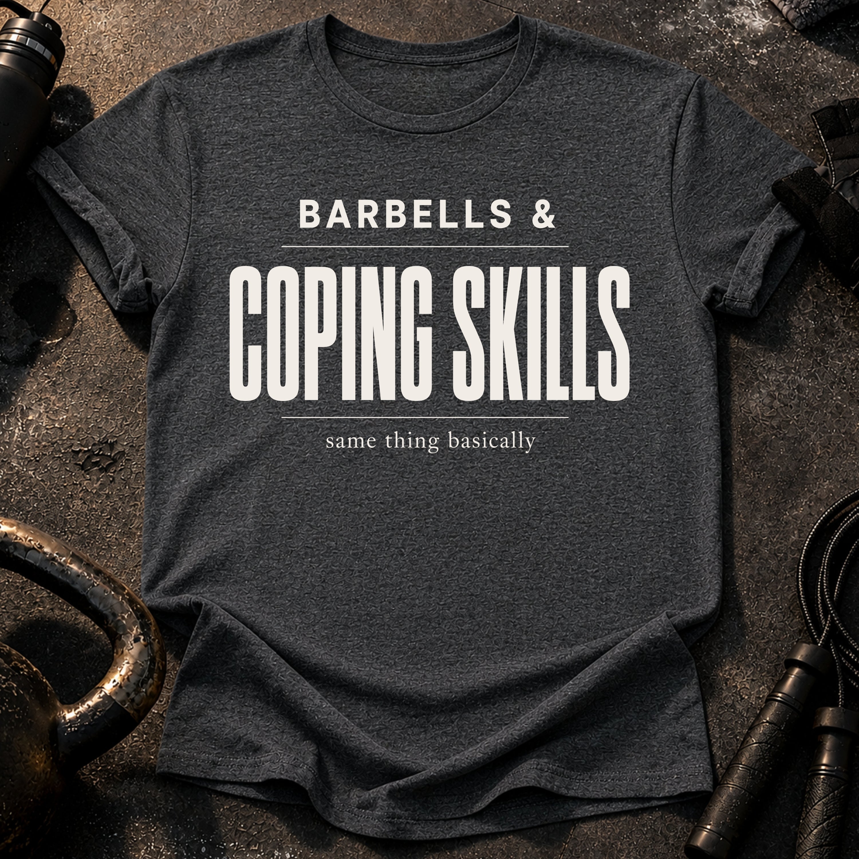 Barbells & Coping Skills T-Shirt
