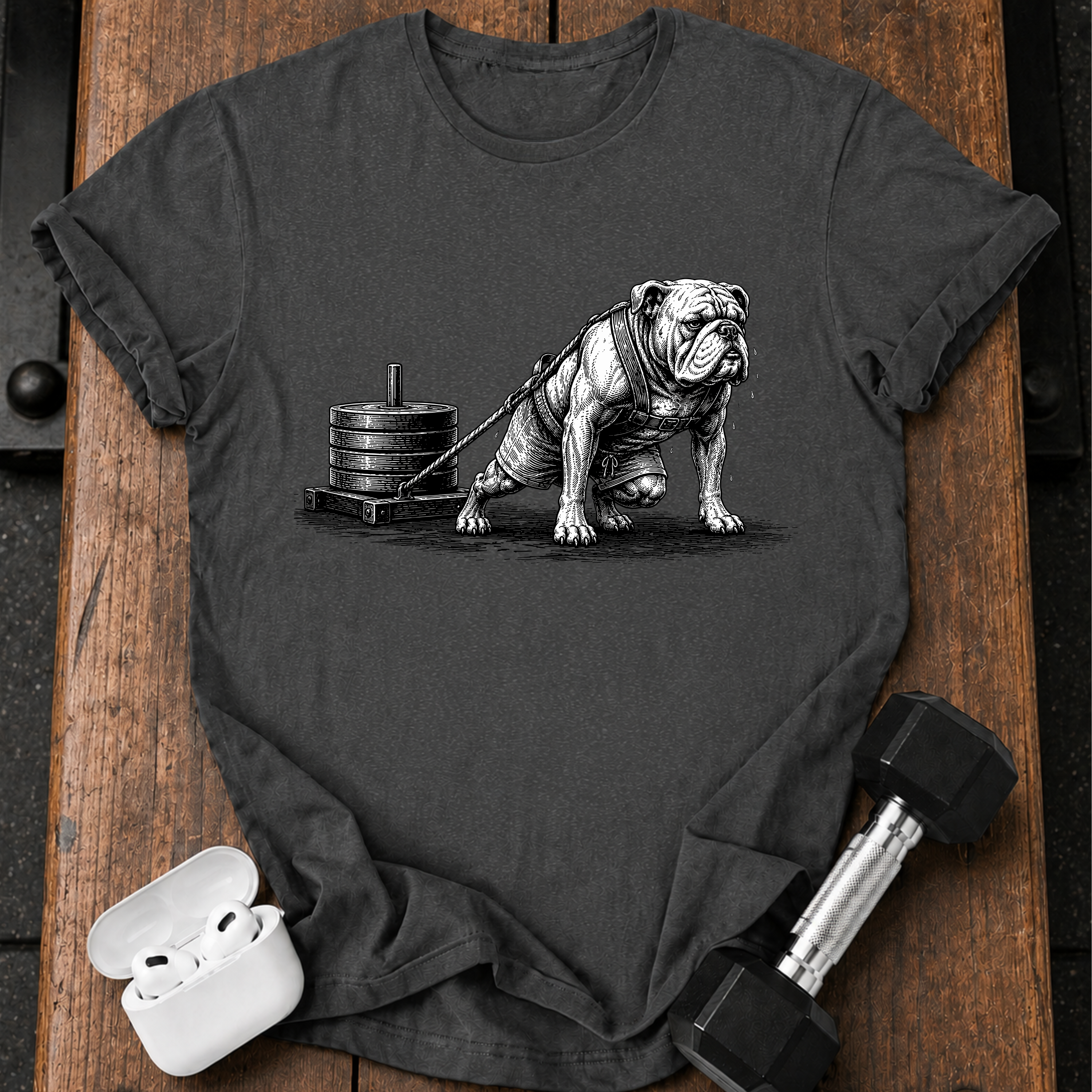 Bulldog Sled Pull T-Shirt