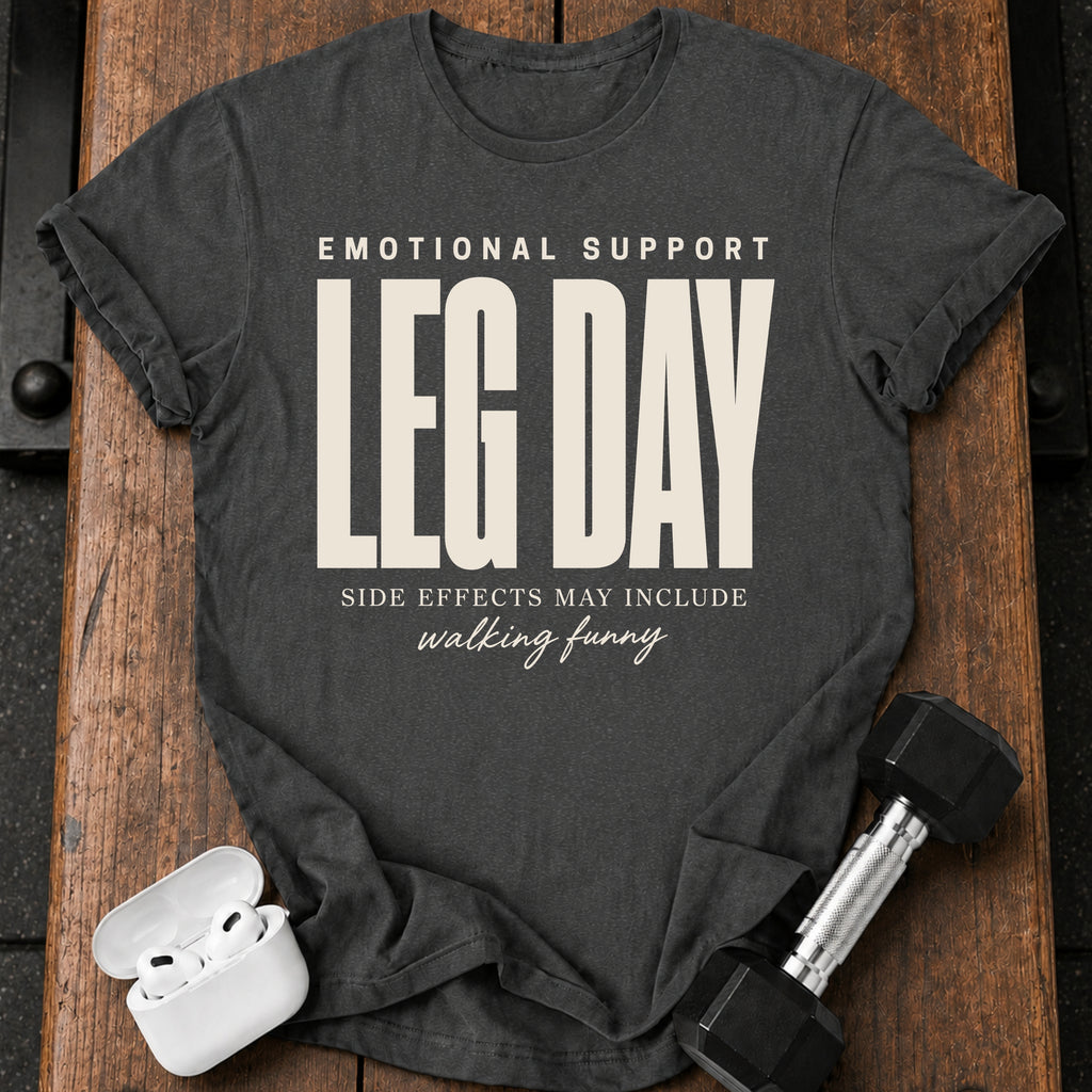 Emotional Support Leg Day T-Shirt