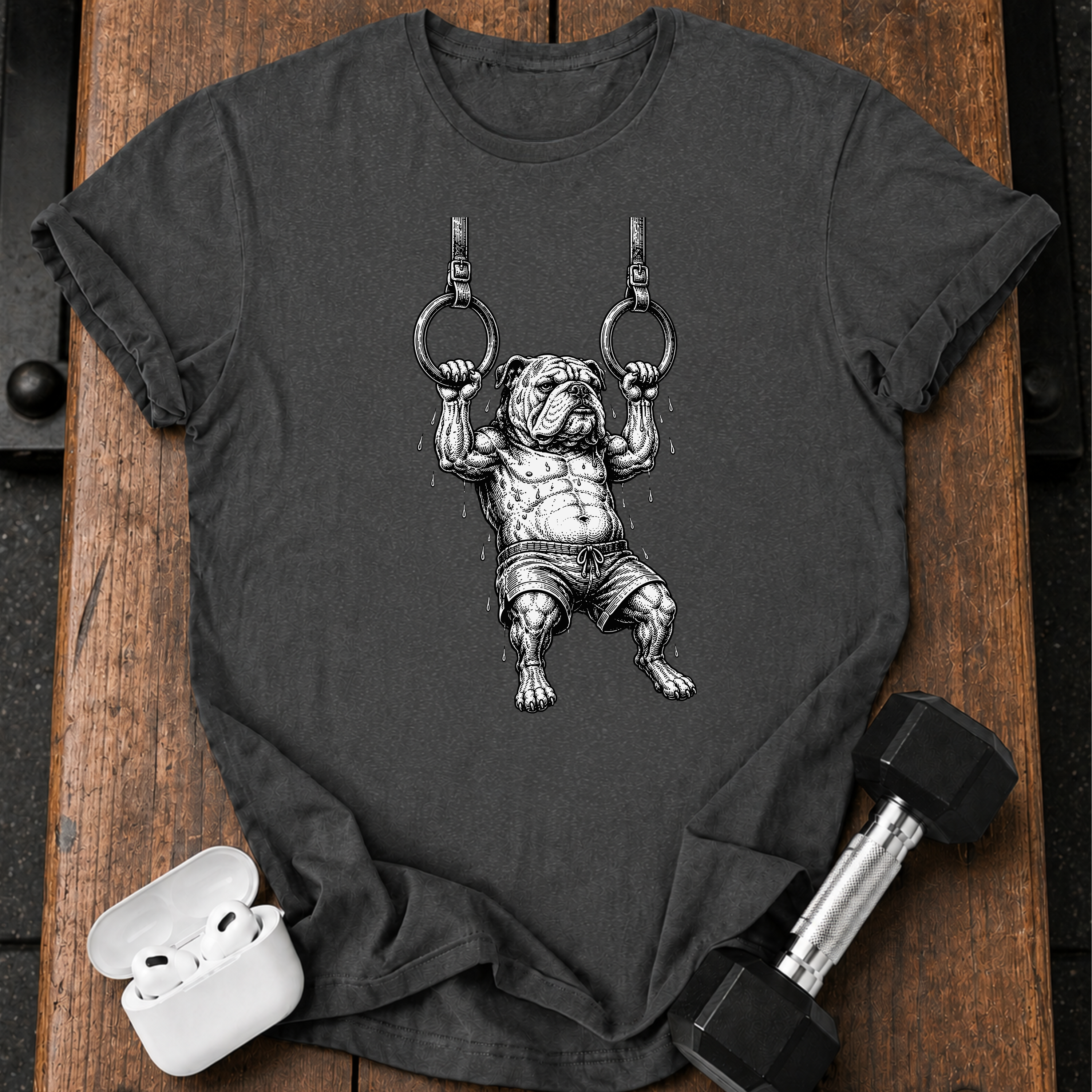 Bulldog Gym Rings T-Shirt