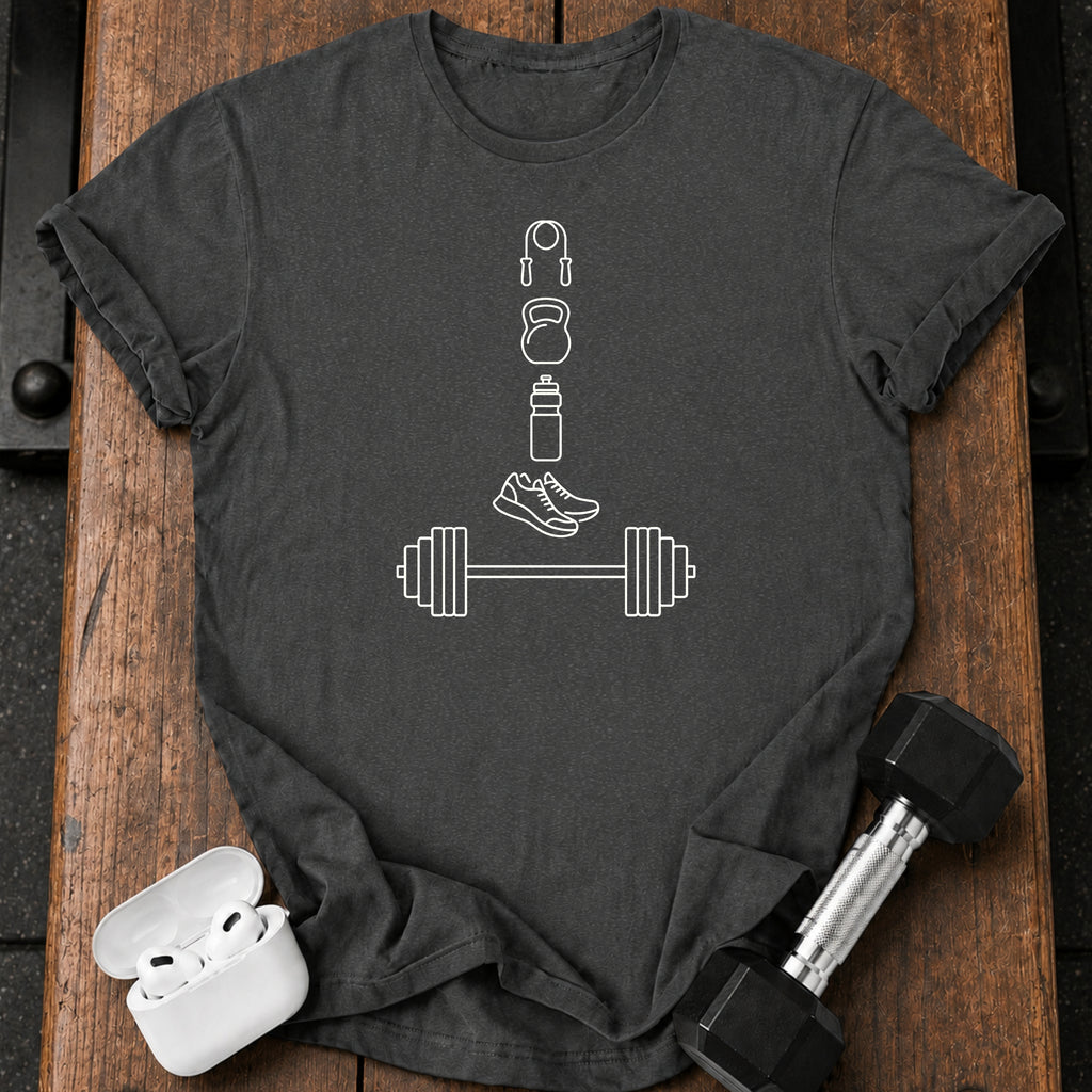 Gym Essentials Stack T-Shirt