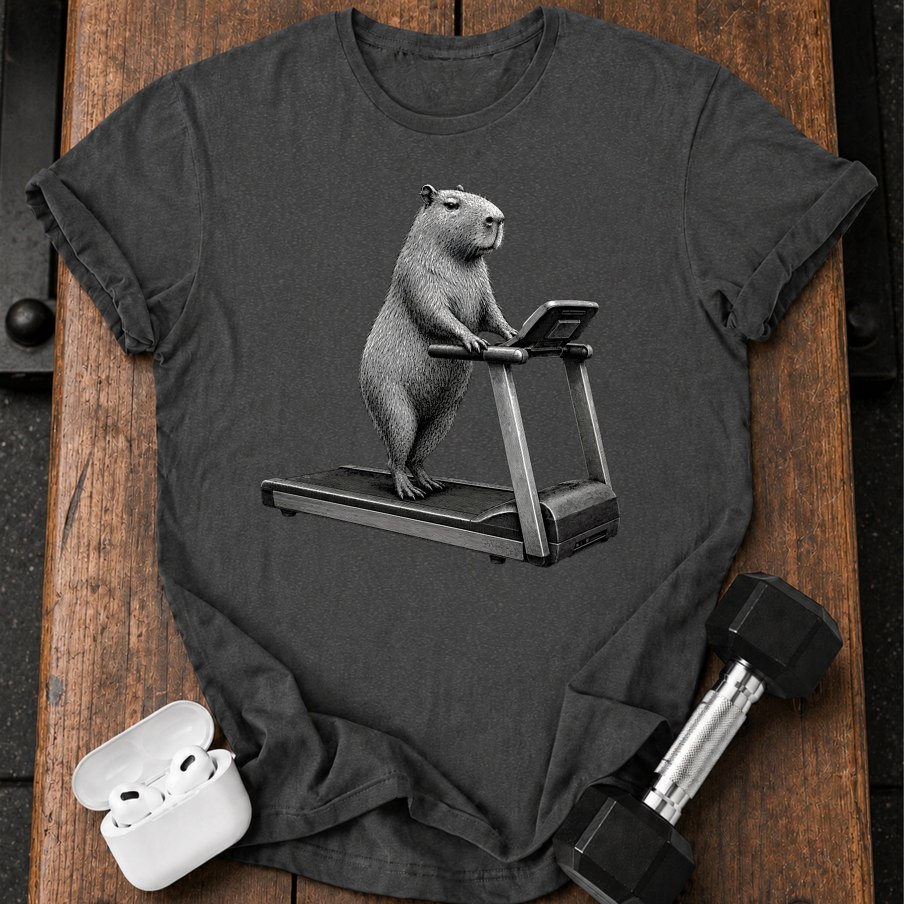 Capybara Treadmill T-Shirt