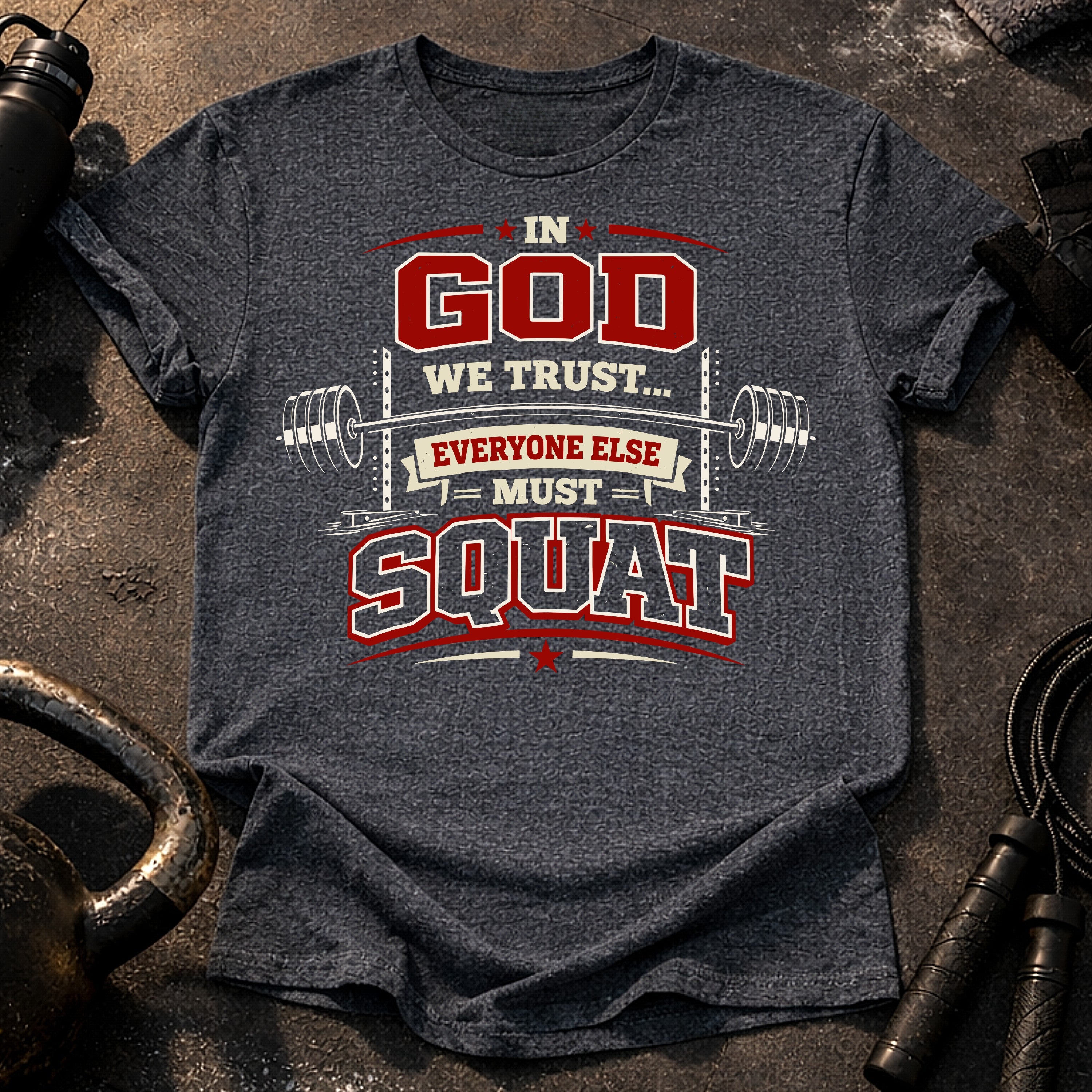 In God We Trust Squat T-Shirt