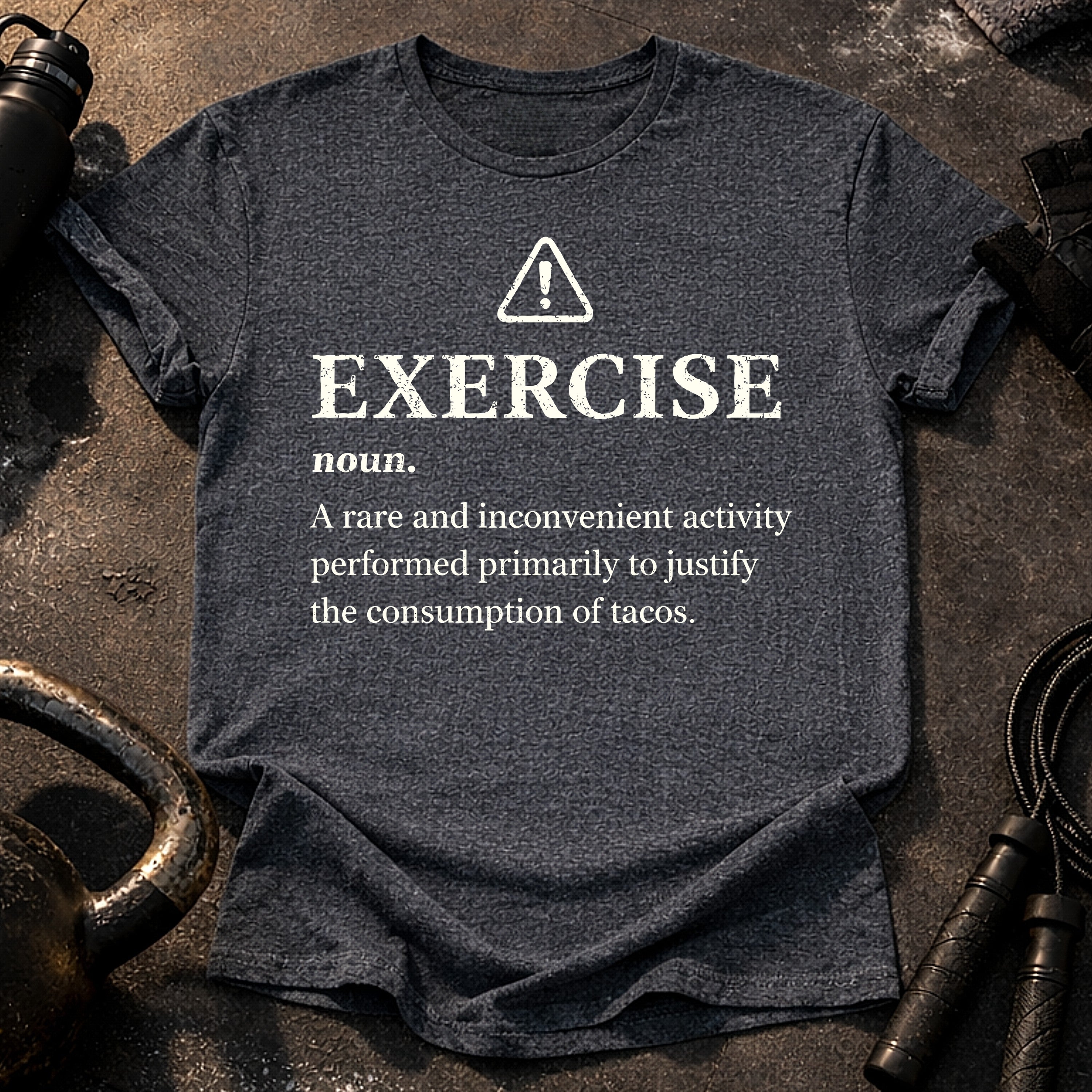 Exercise Justifies Tacos T-Shirt