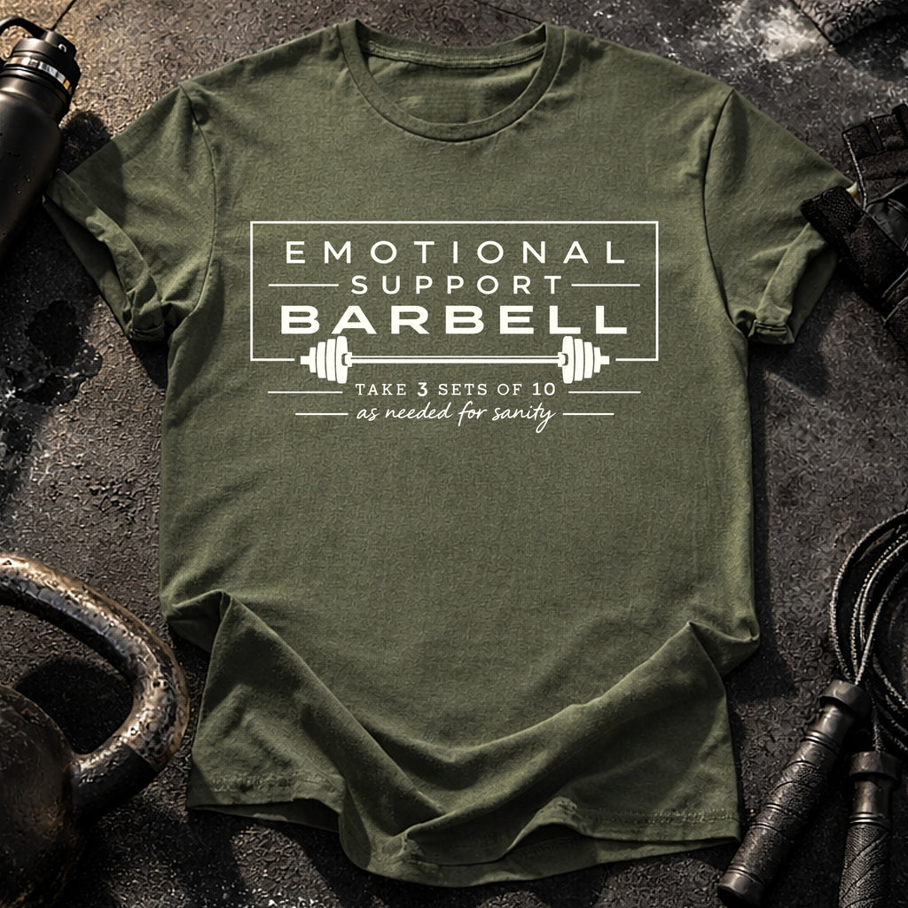 Emotional Support Barbell T-Shirt