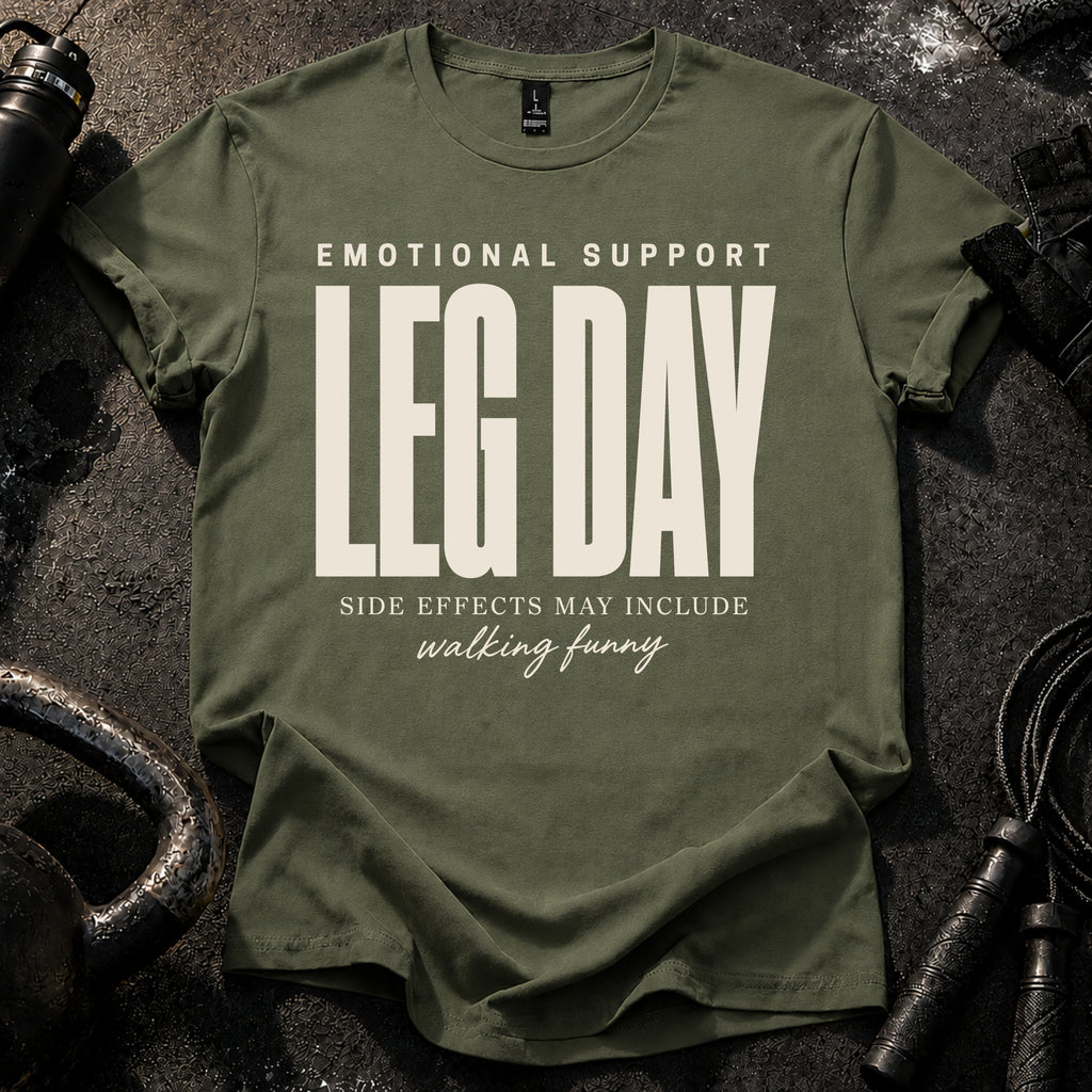 Emotional Support Leg Day T-Shirt