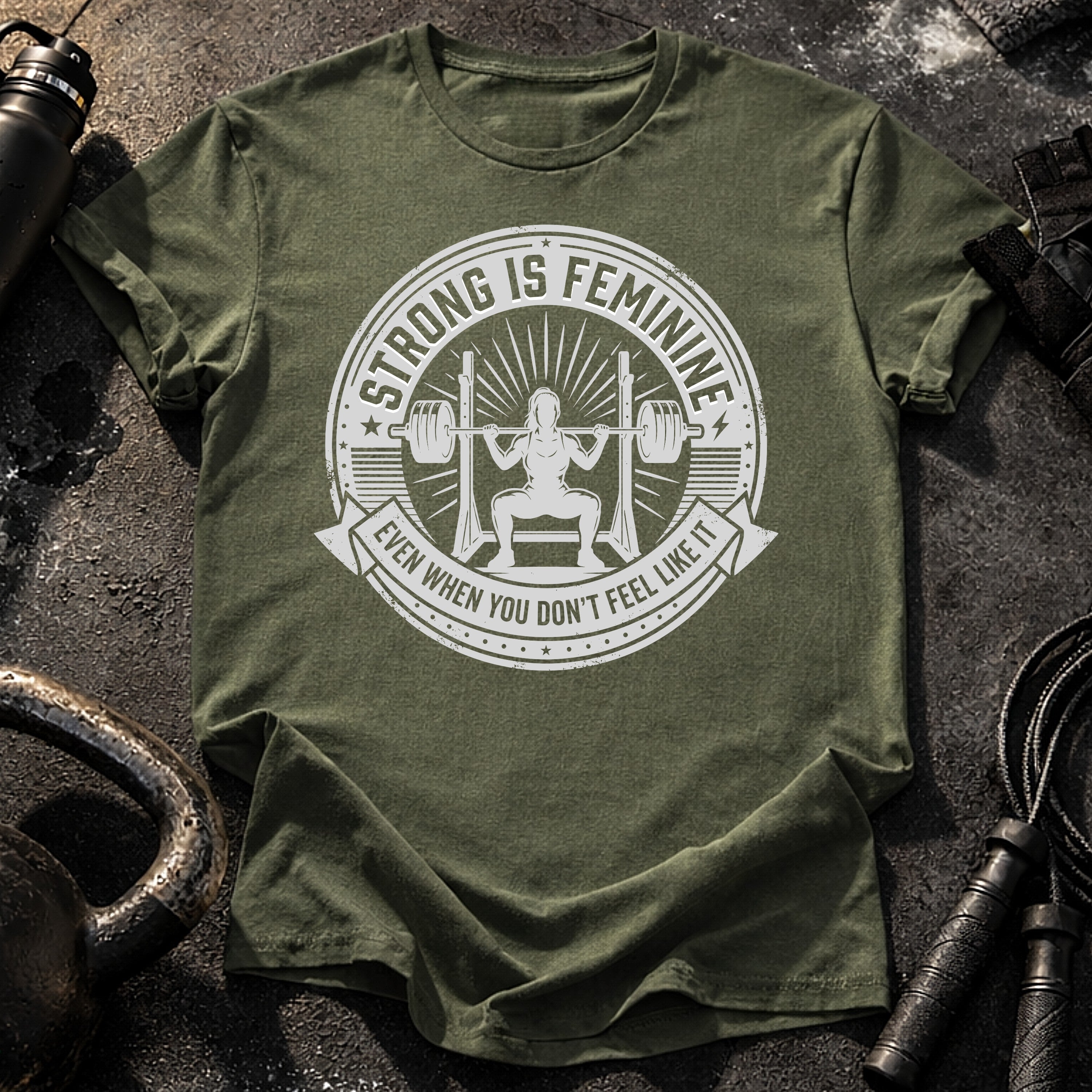 Strong Is Feminine Workout T-Shirt