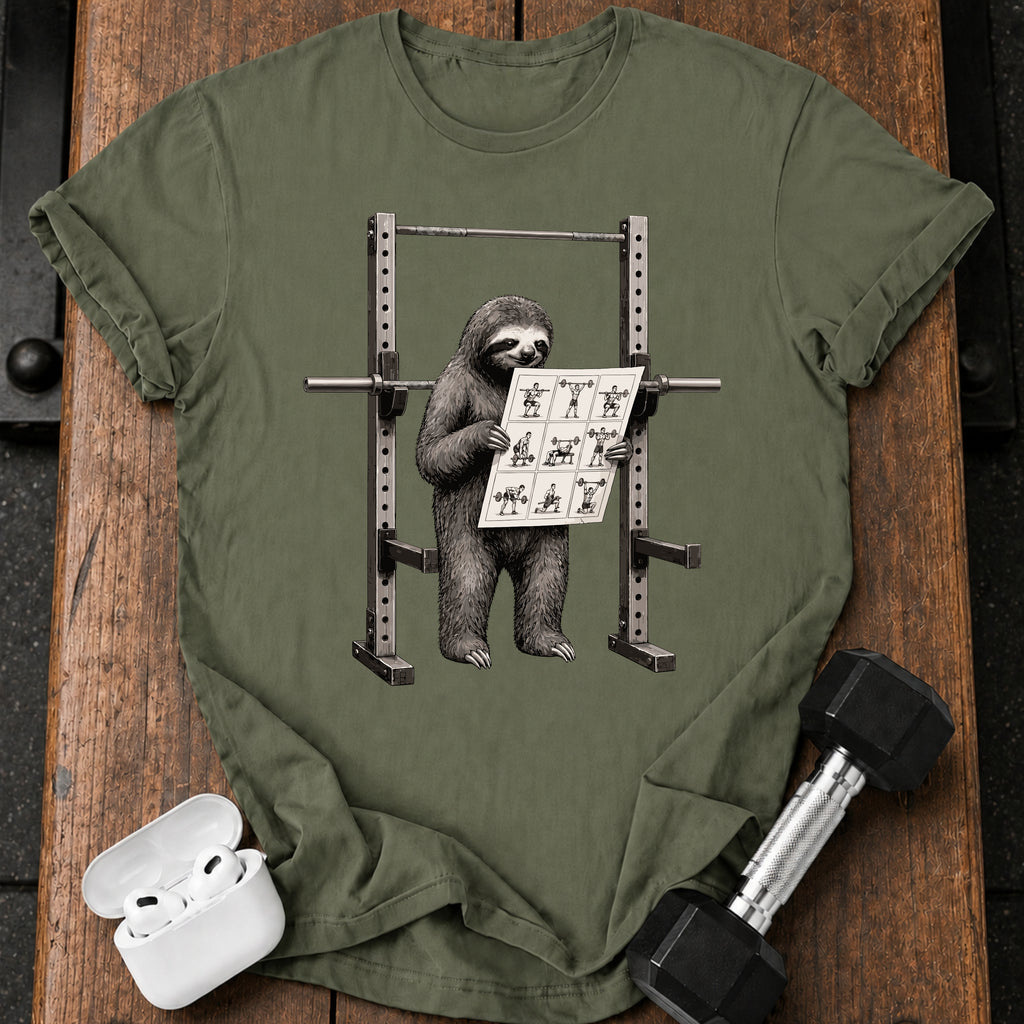 Sloth Workout Instructions T-Shirt