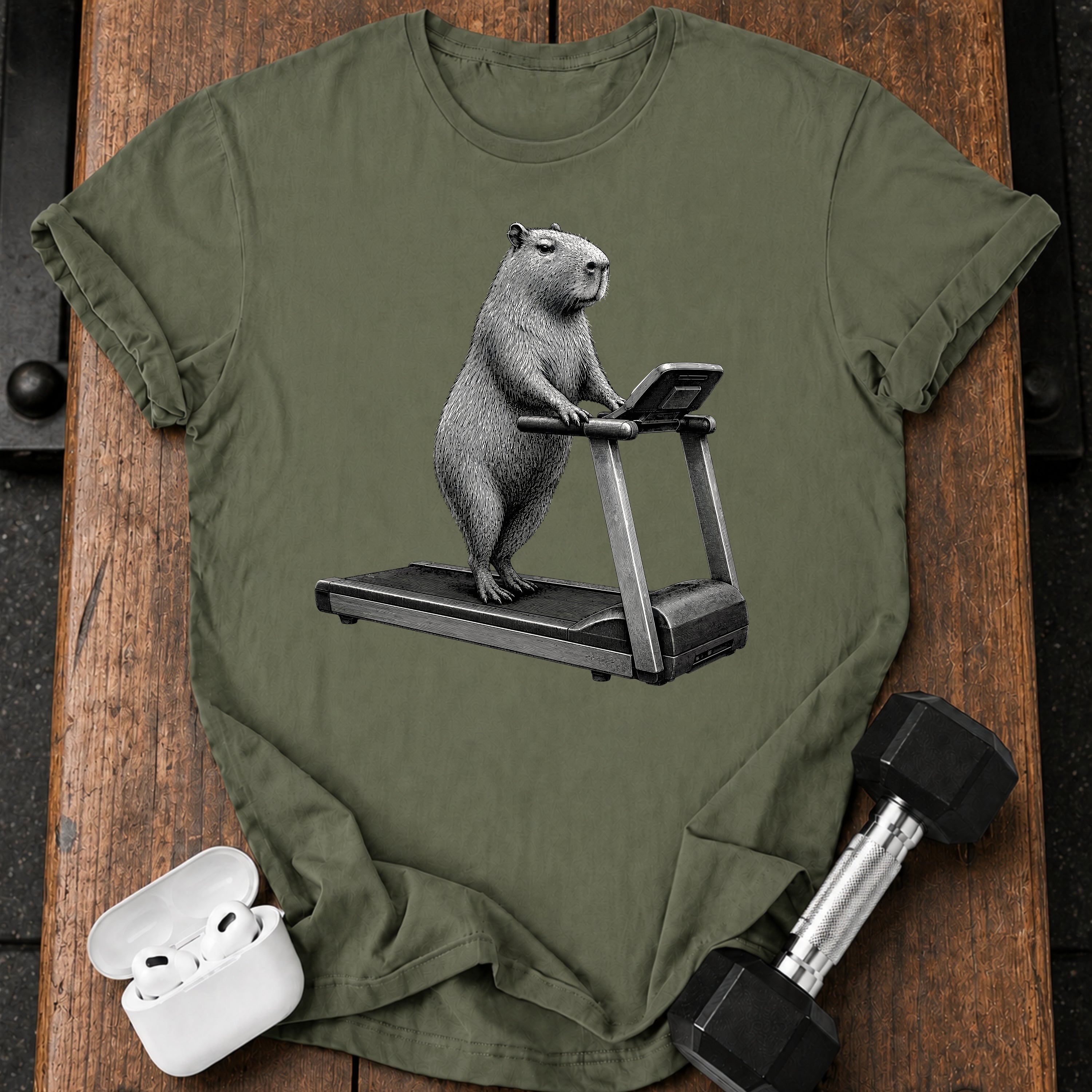 Capybara Treadmill T-Shirt