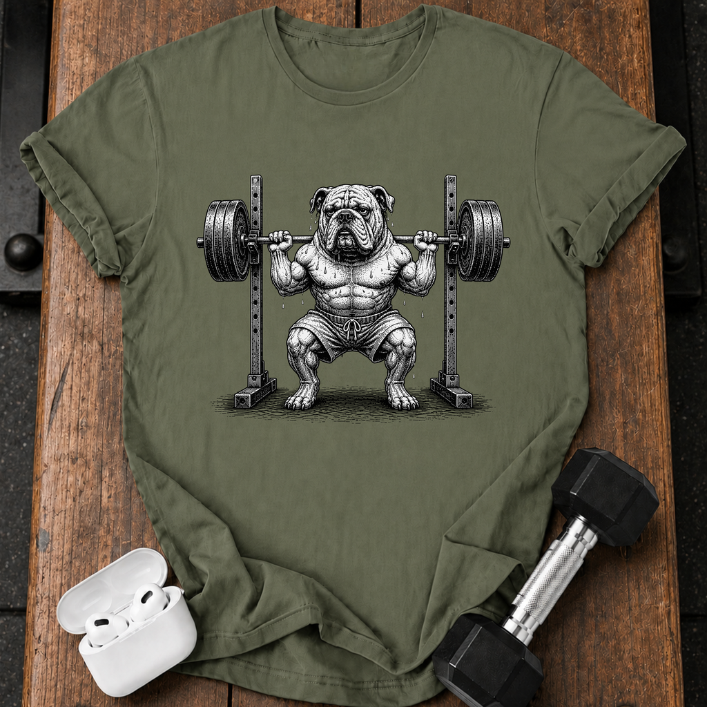 Bulldog Squat Rack T-Shirt