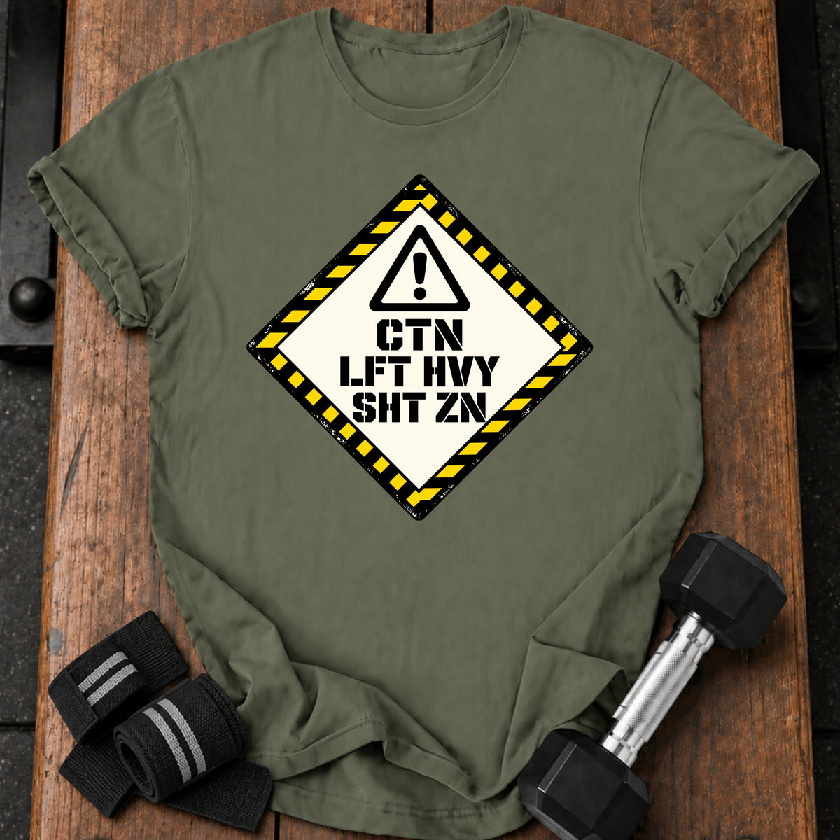 Lift Heavy Warning T-shirt