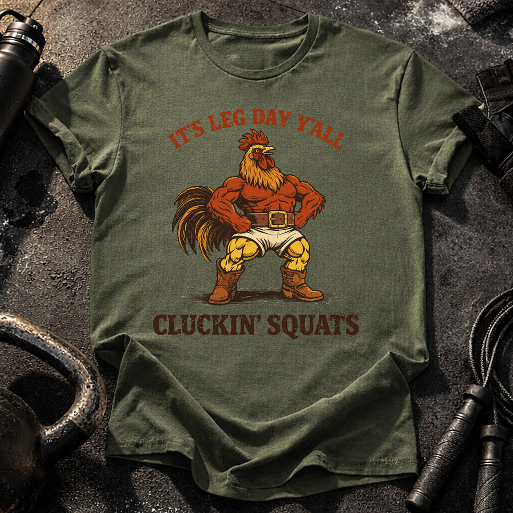 Cluckin Squats Leg Day T-Shirt