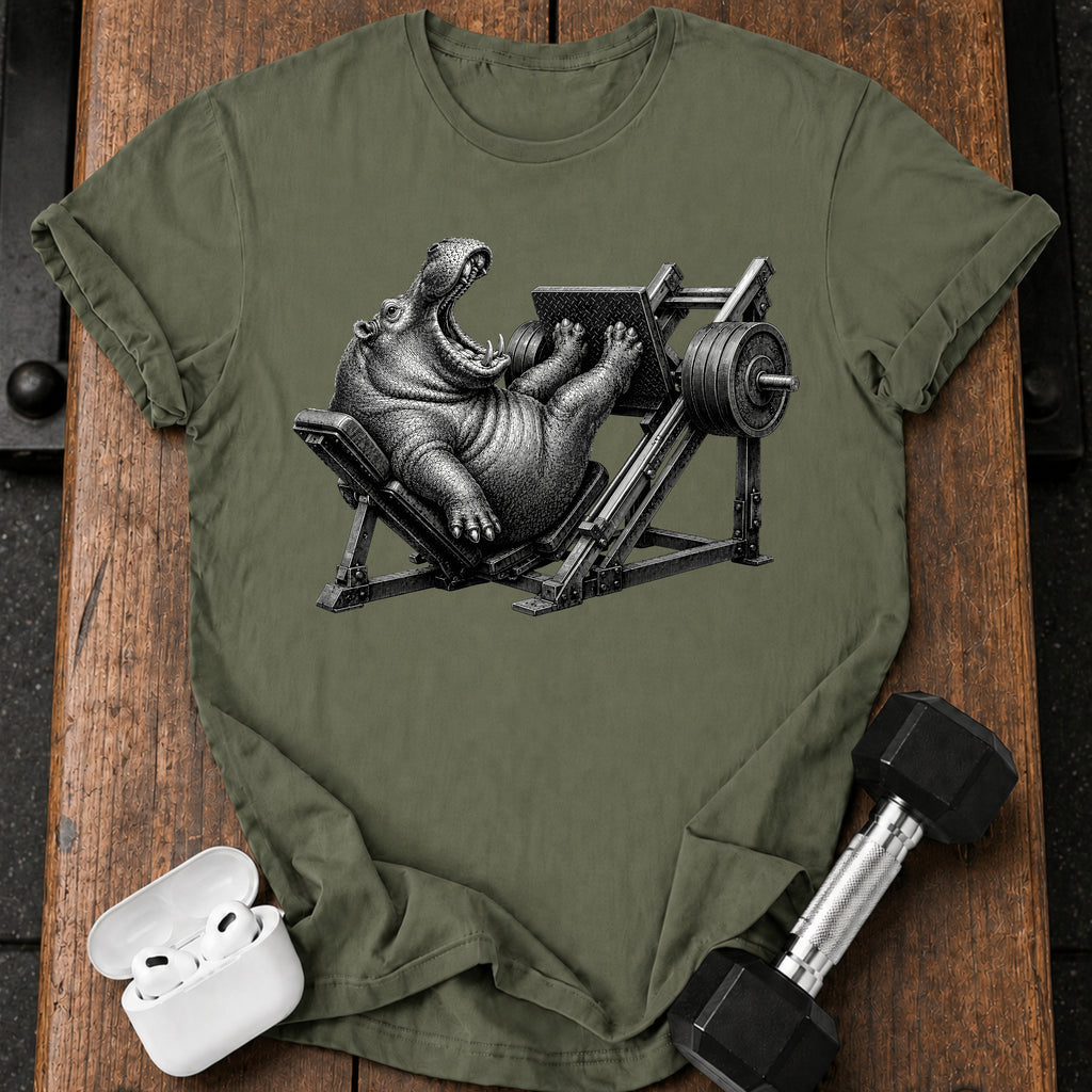 Hippo Leg Press T-Shirt