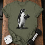Penguin Dumbbell Curl T-Shirt
