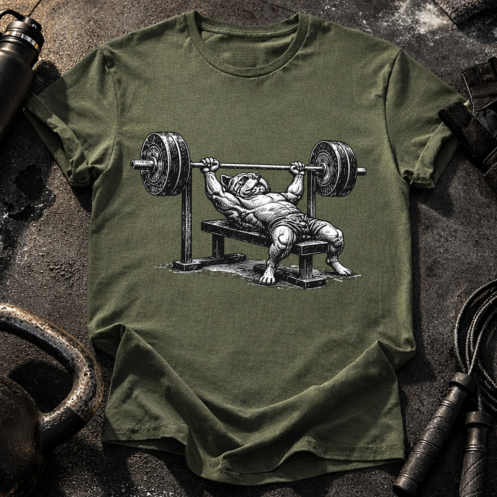 Bulldog Bench Press T-Shirt