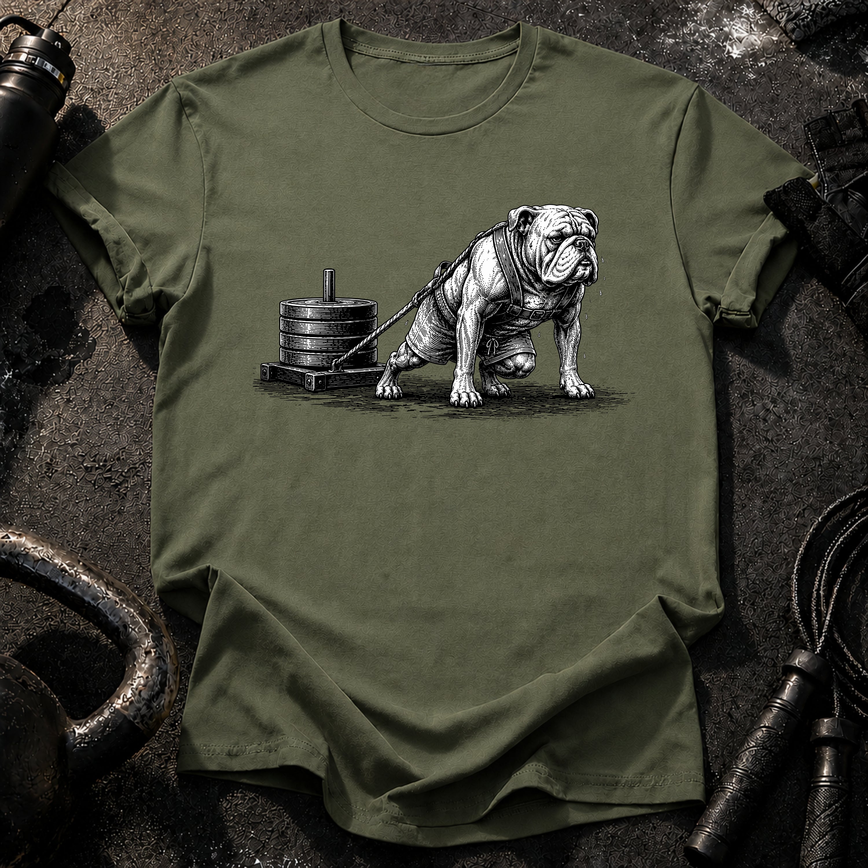 Bulldog Sled Pull T-Shirt