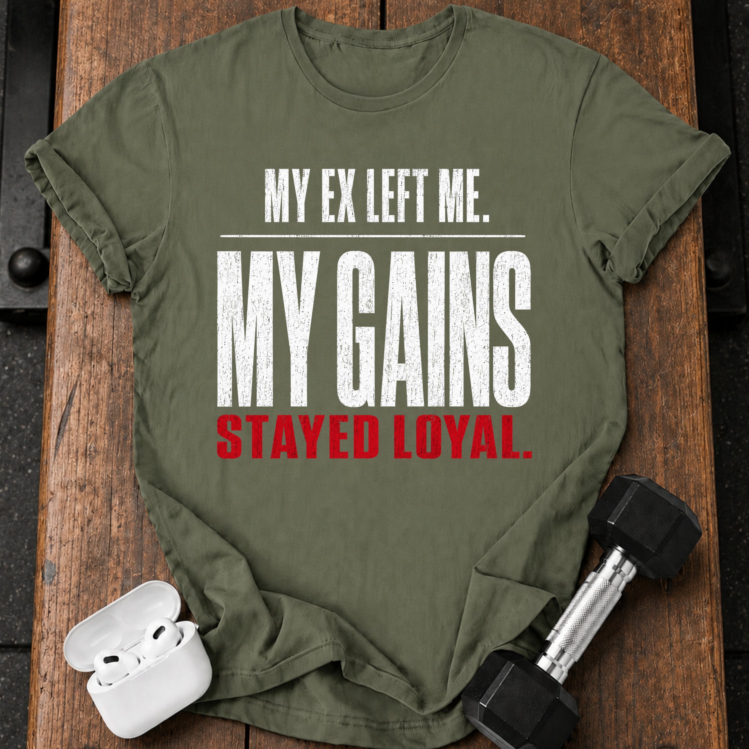 Ex Left Gains Stayed T-Shirt