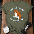 One Push Up Cat T-Shirt