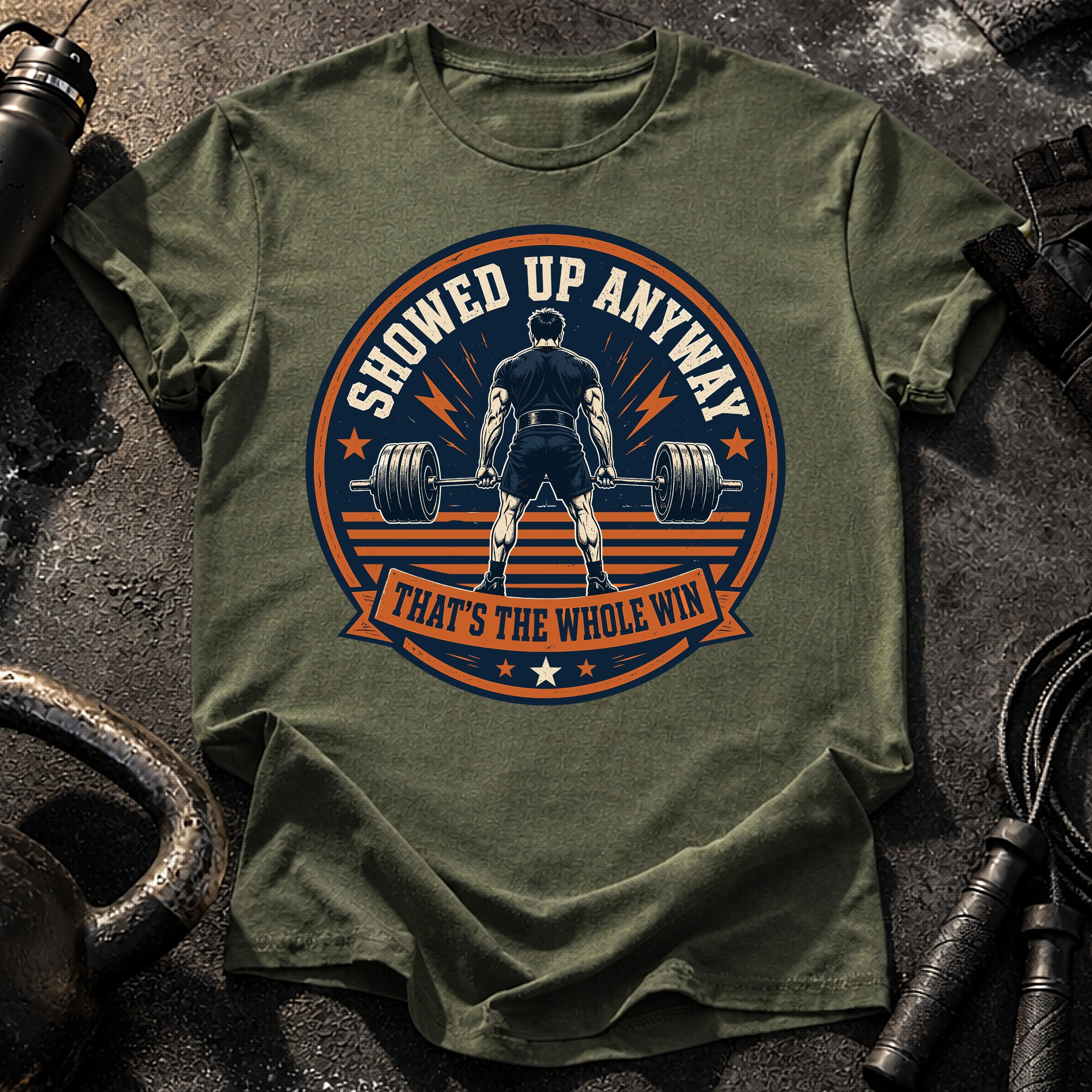 Men's Showed Up Anyway T-Shirt
