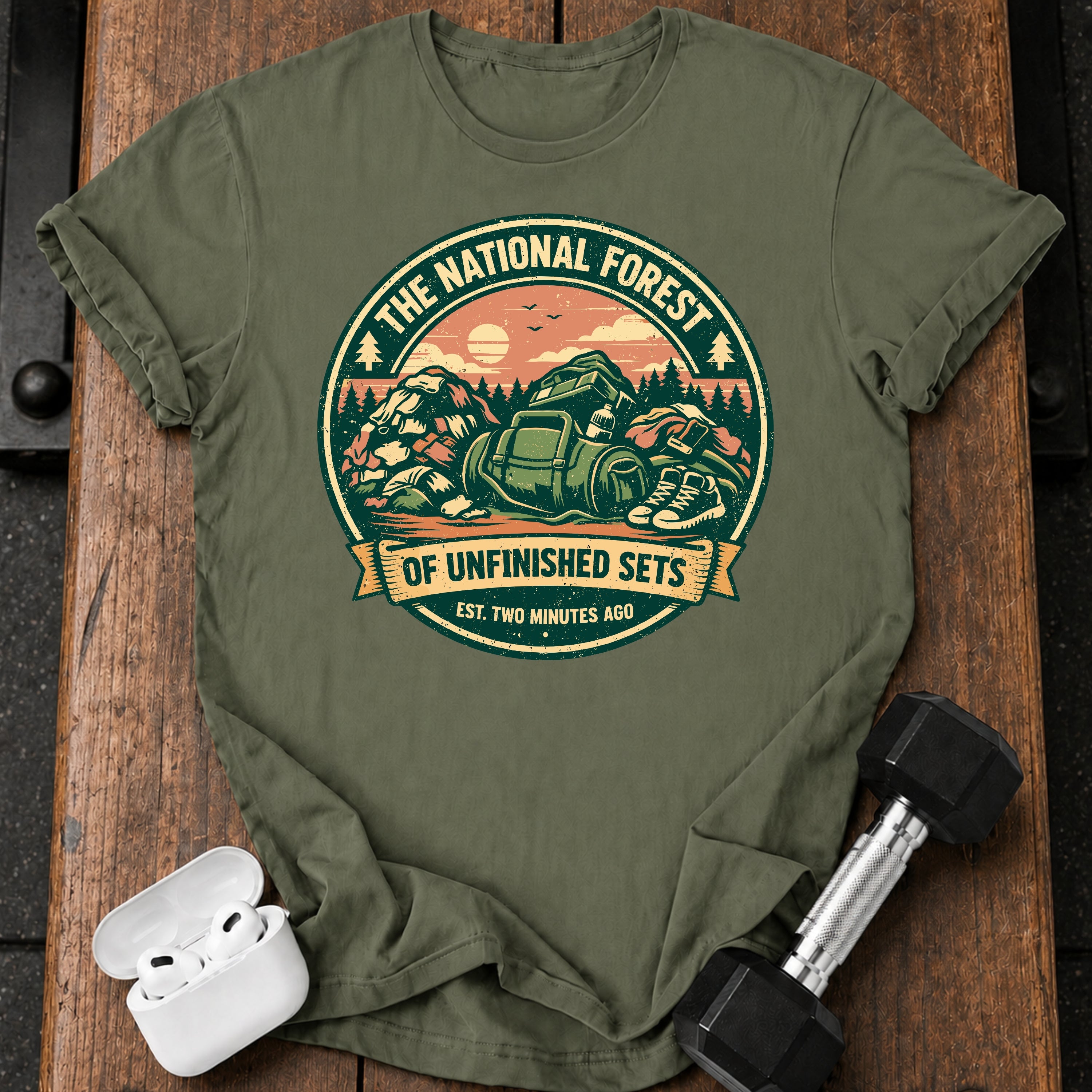 Unfinished Sets Gym T-Shirt