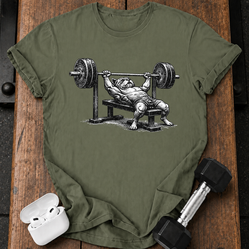 Bulldog Bench Press T-Shirt