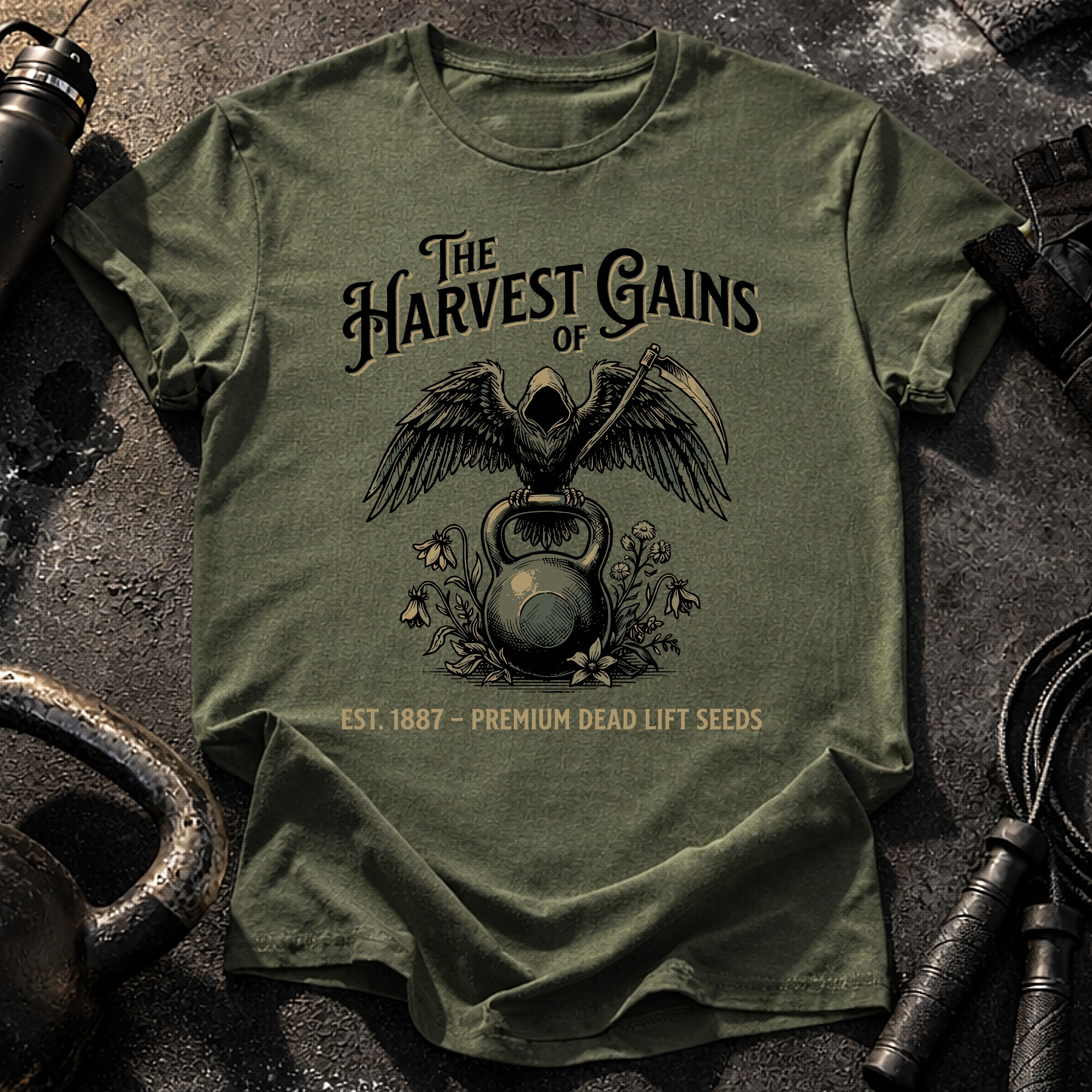 Harvest Gains Gothic T-Shirt