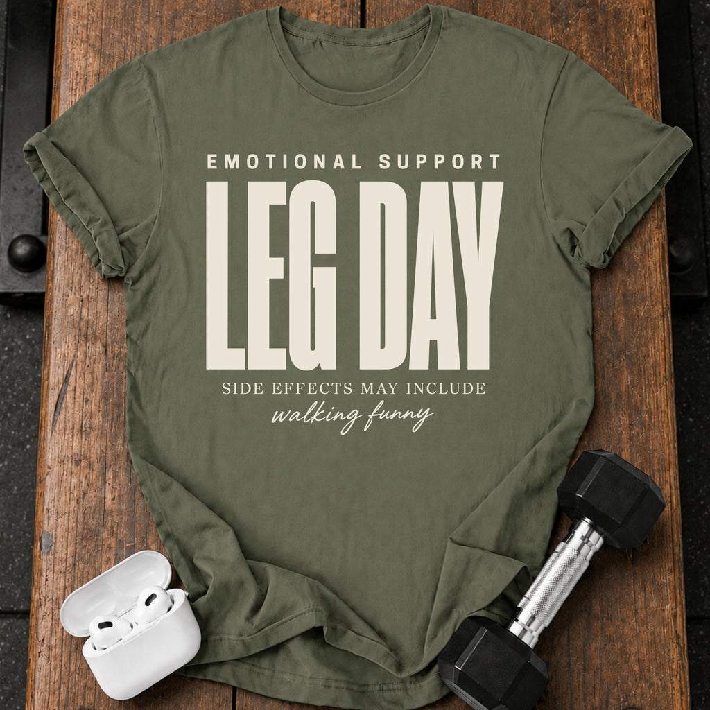 Emotional Support Leg Day T-Shirt