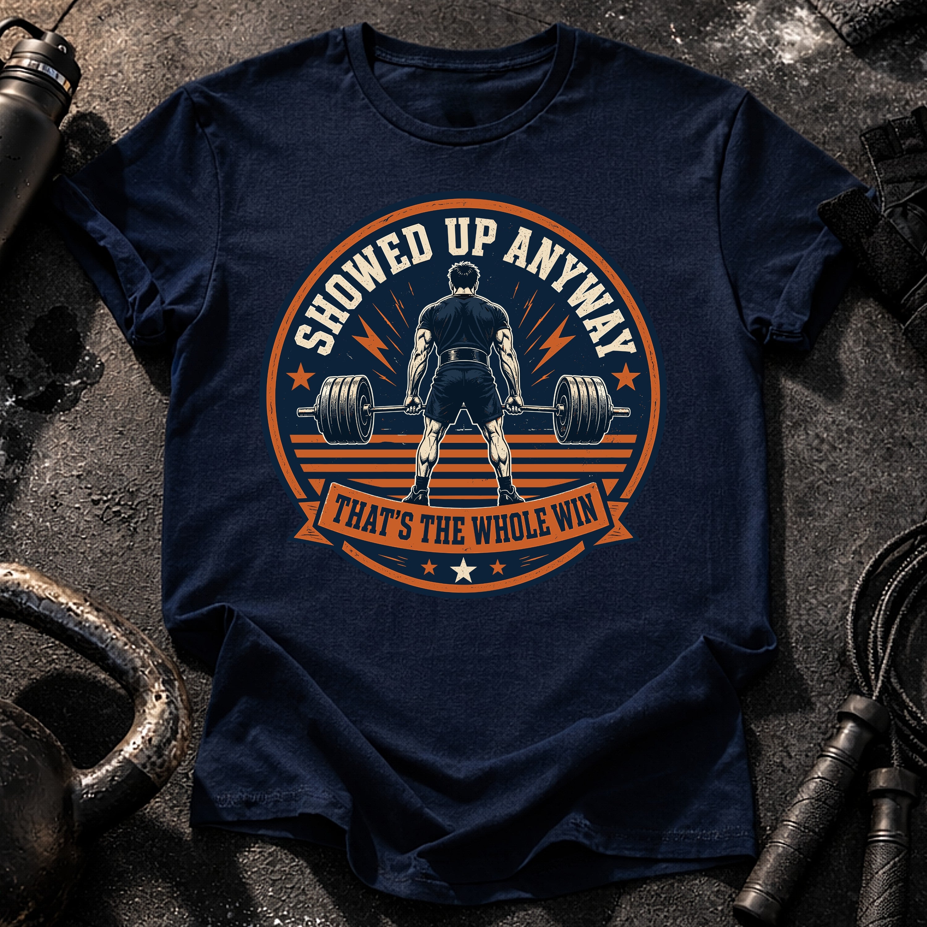 Men's Showed Up Anyway T-Shirt