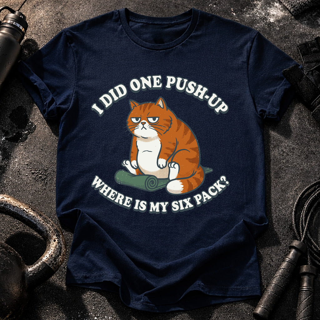 One Push Up Cat T-Shirt