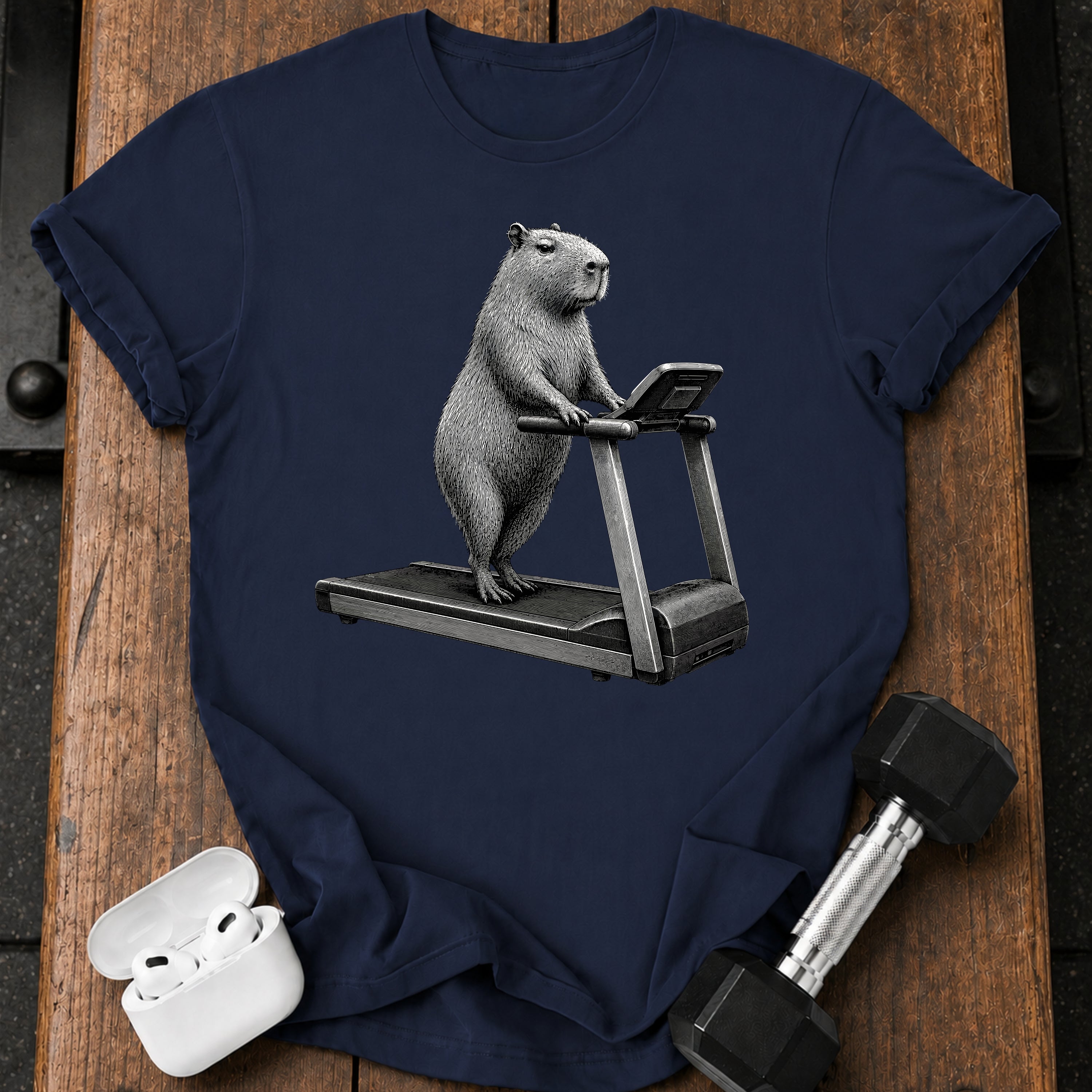 Capybara Treadmill T-Shirt