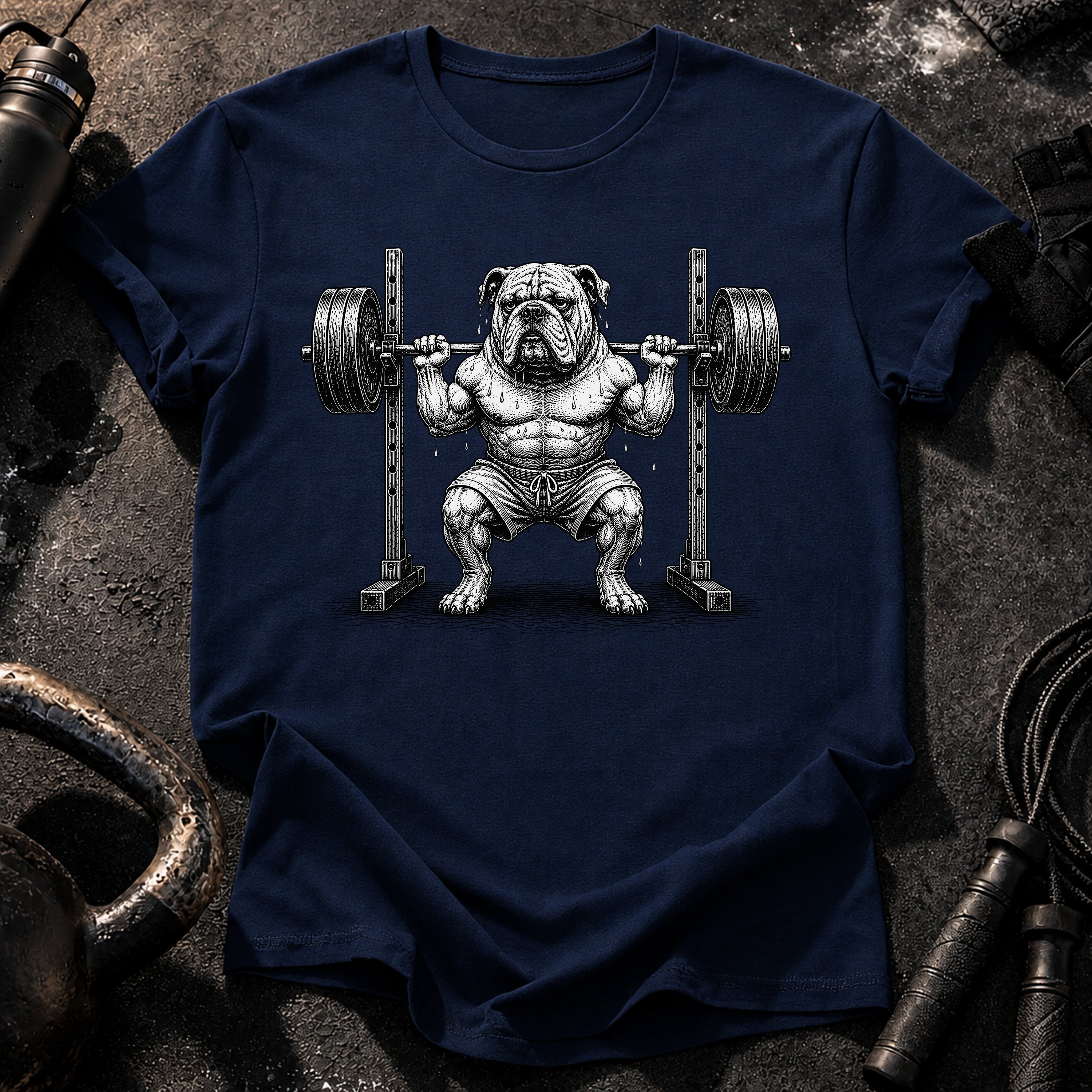 Bulldog Squat Rack T-Shirt
